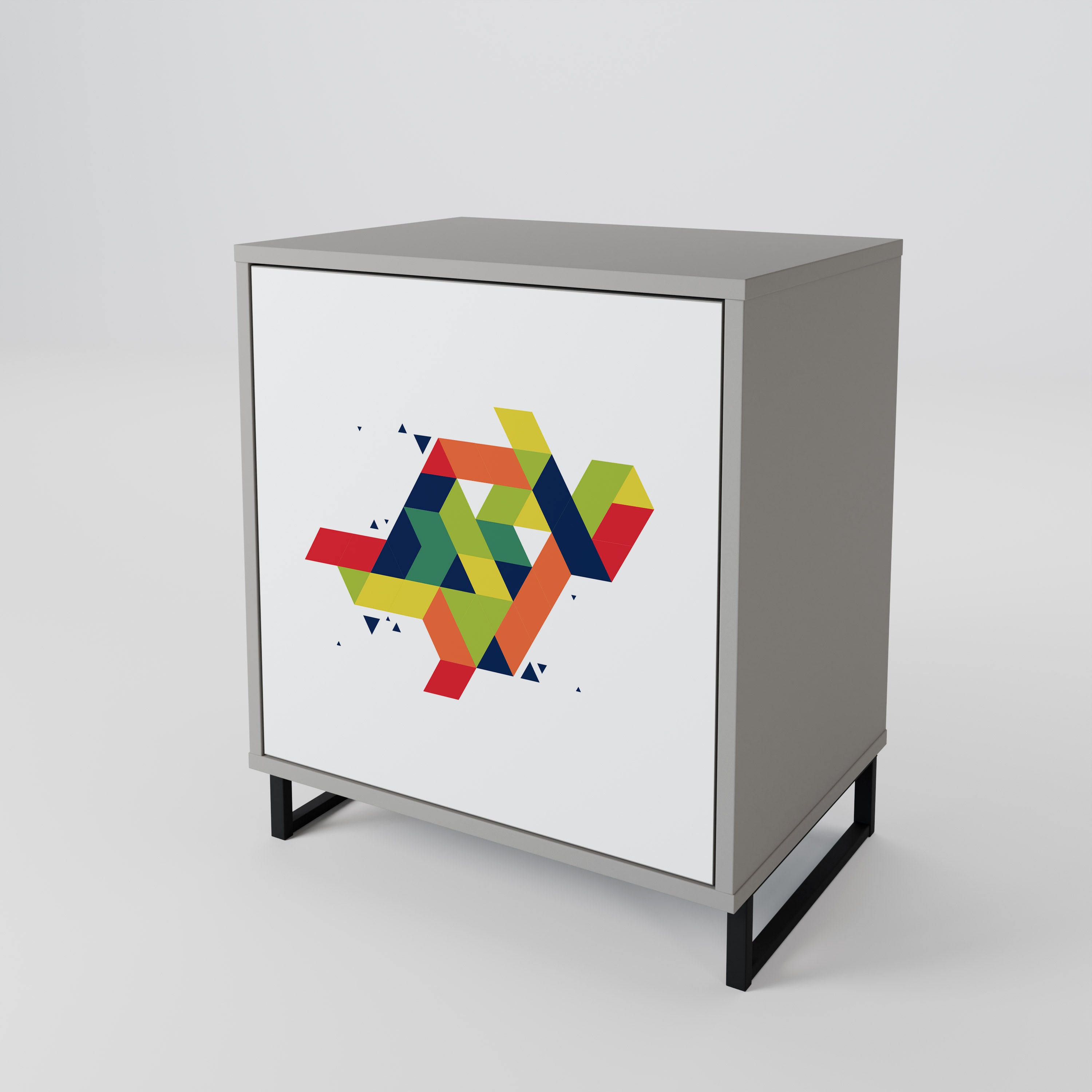 FUTURE SIGN Komoda 1-drzwiowa korpus Szary