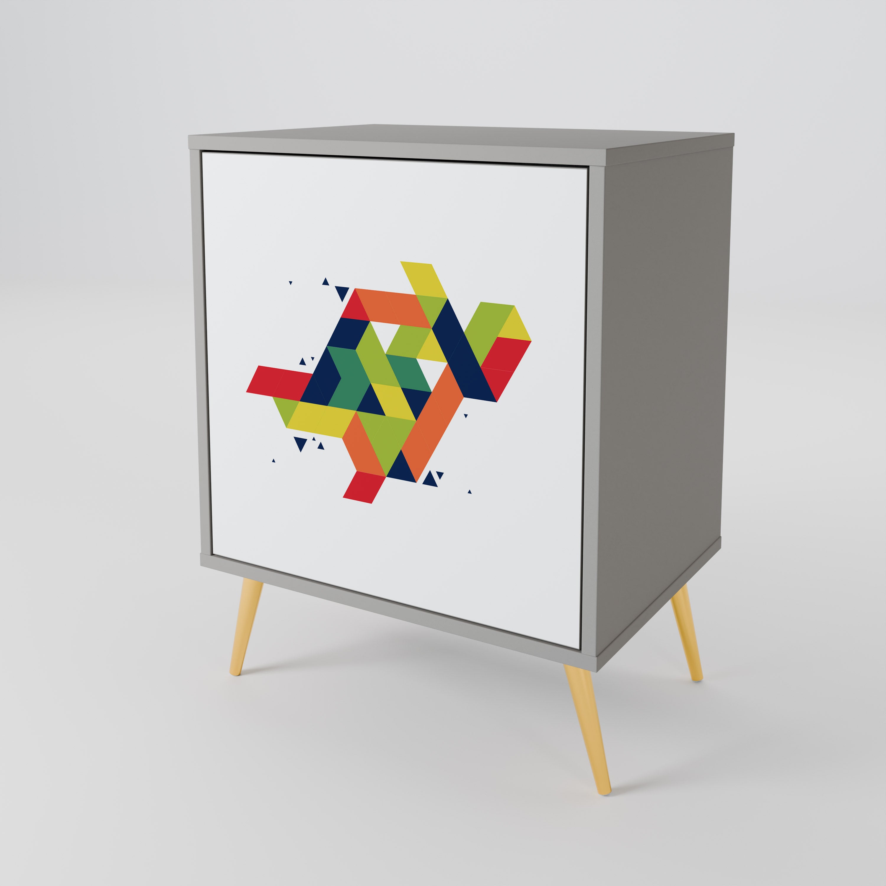 FUTURE SIGN Komoda 1-drzwiowa korpus Szary