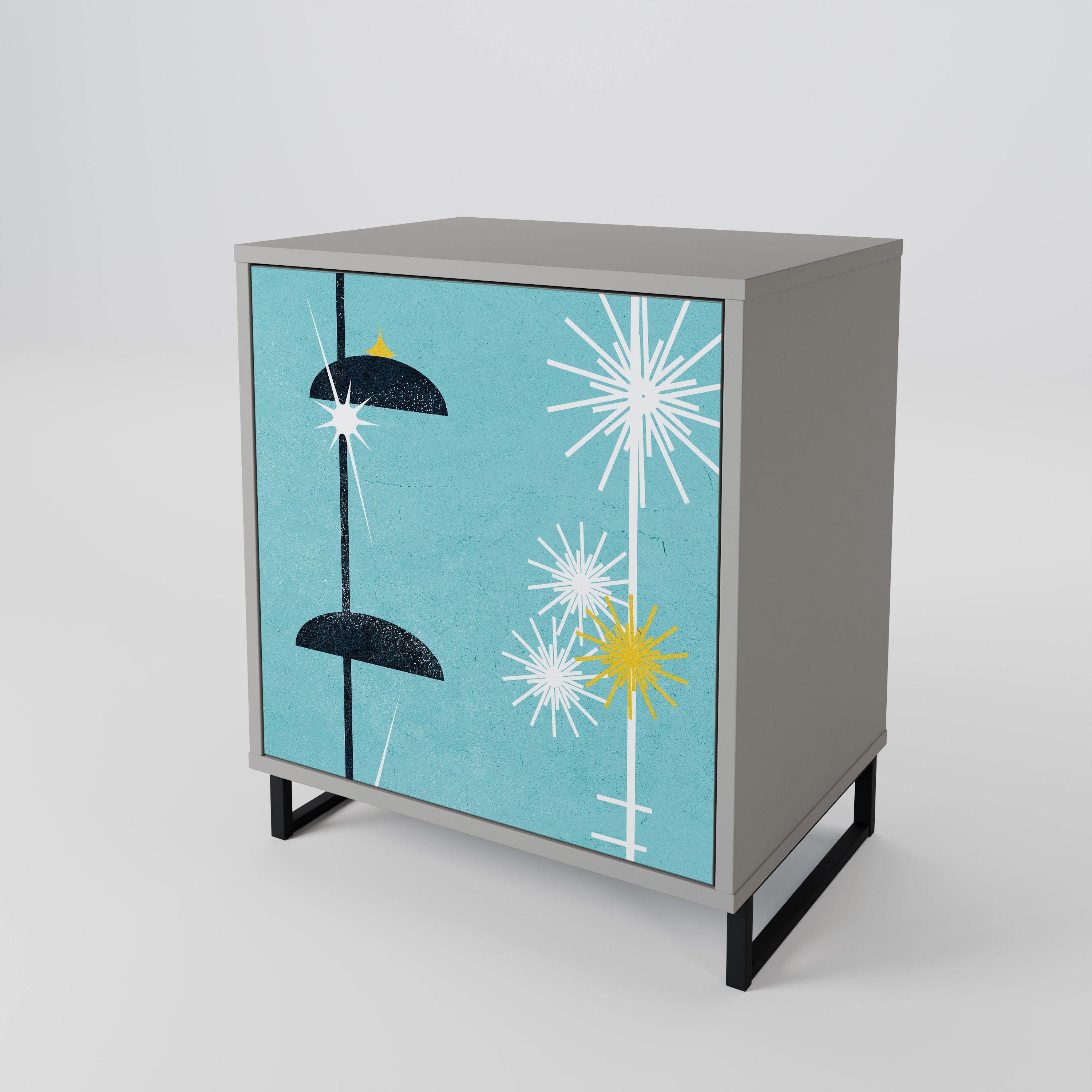 PATHS TO HAPPINESS Komoda 1-drzwiowa korpus Szary