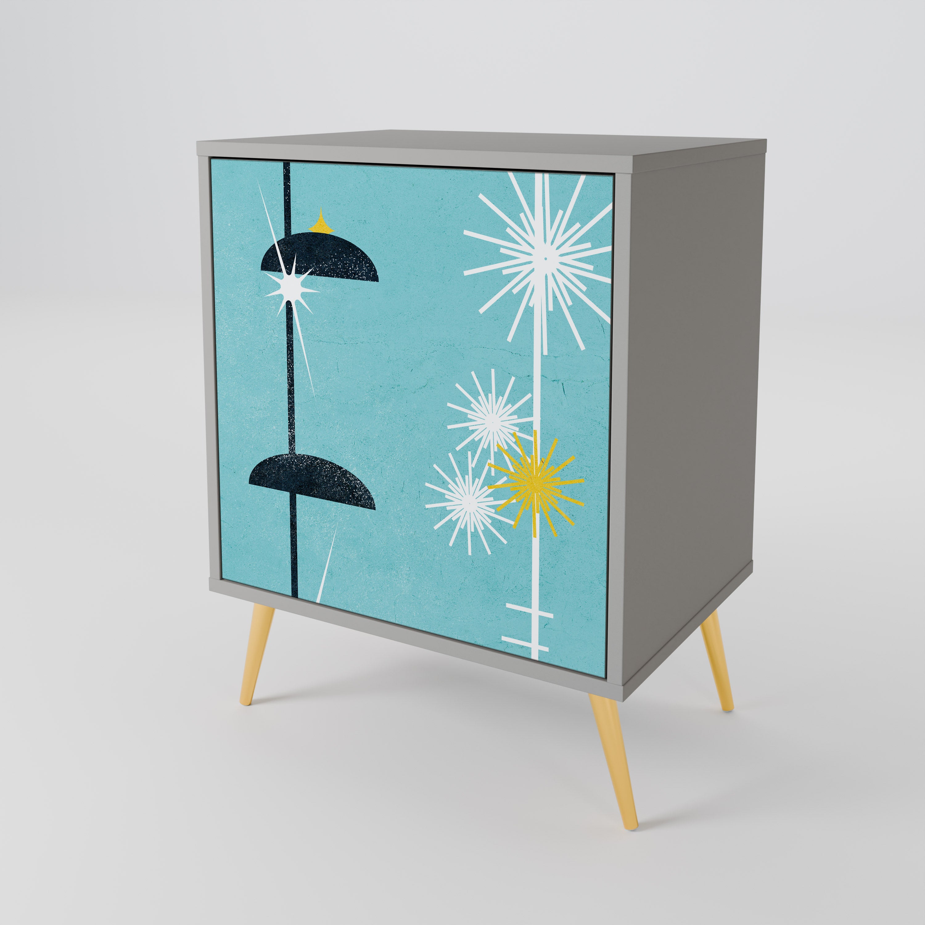 PATHS TO HAPPINESS Komoda 1-drzwiowa korpus Szary