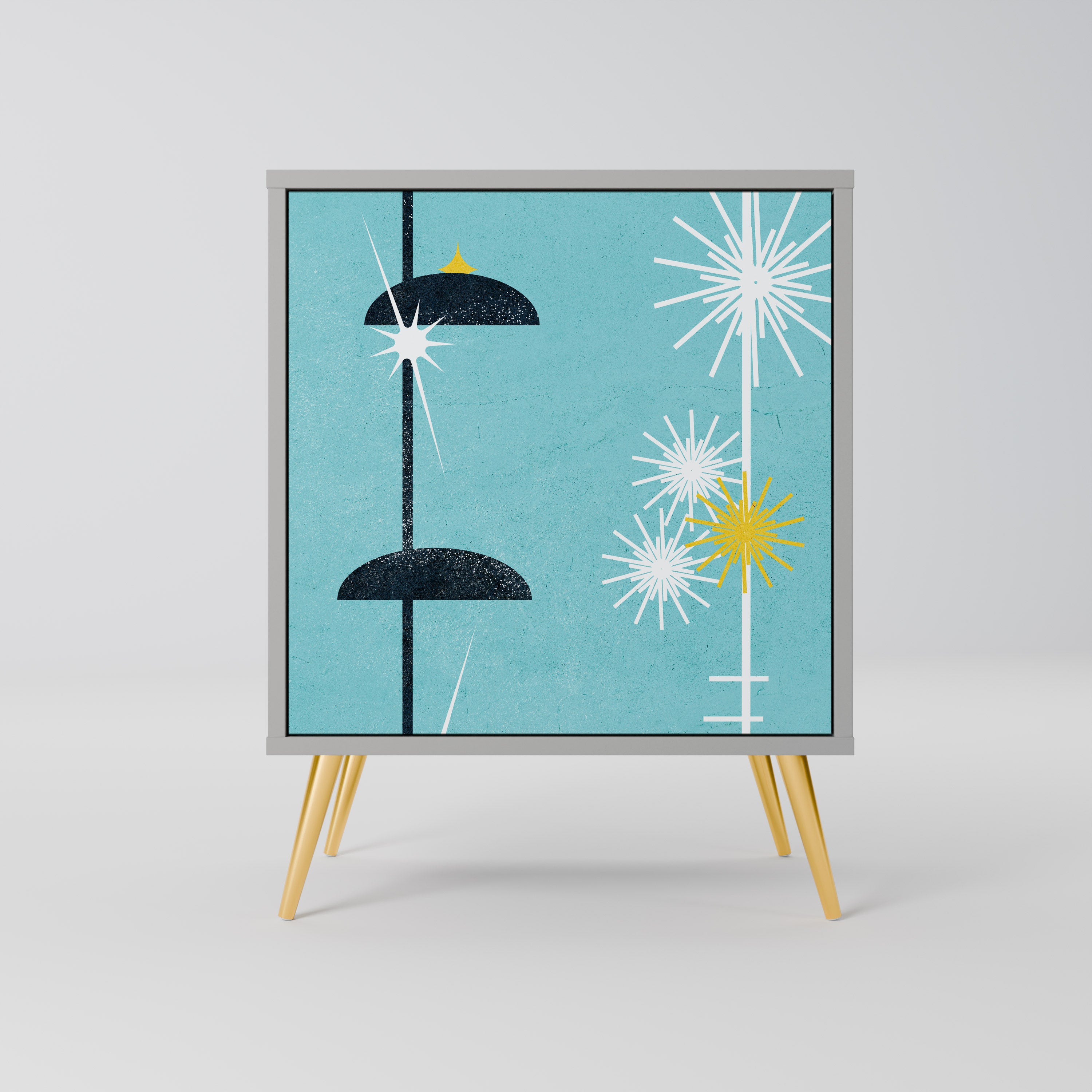 PATHS TO HAPPINESS Komoda 1-drzwiowa korpus Szary