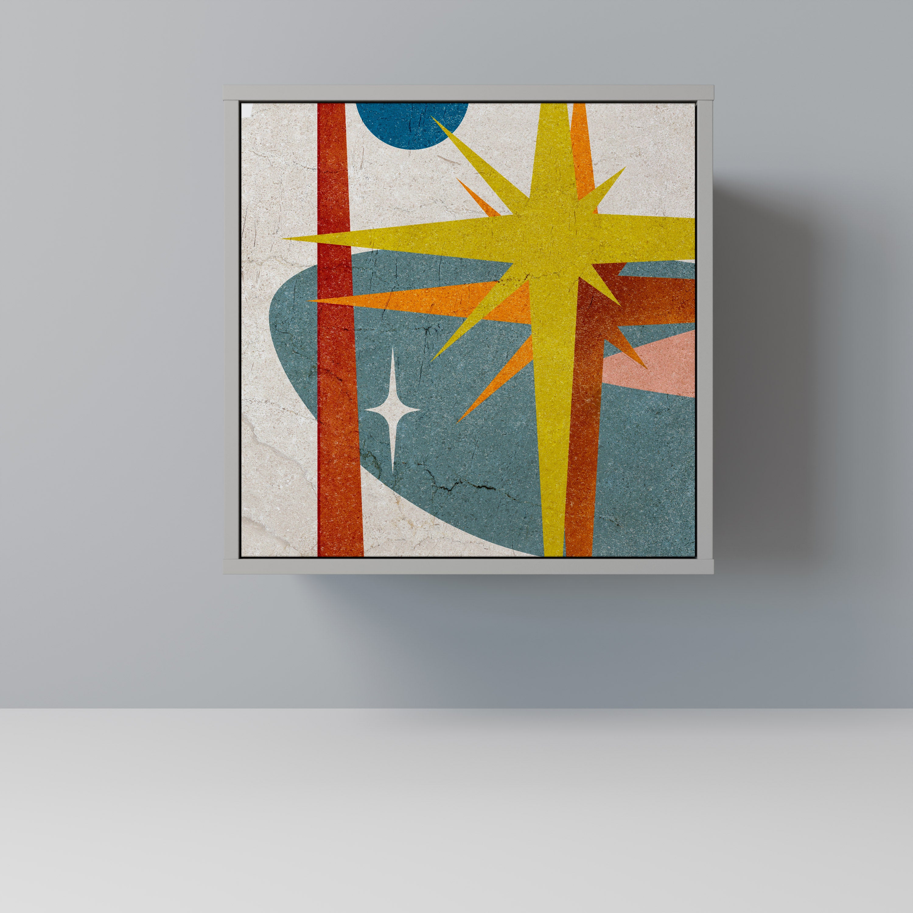 INTERSTELLAR VIBES Komoda 1-drzwiowa korpus Szary