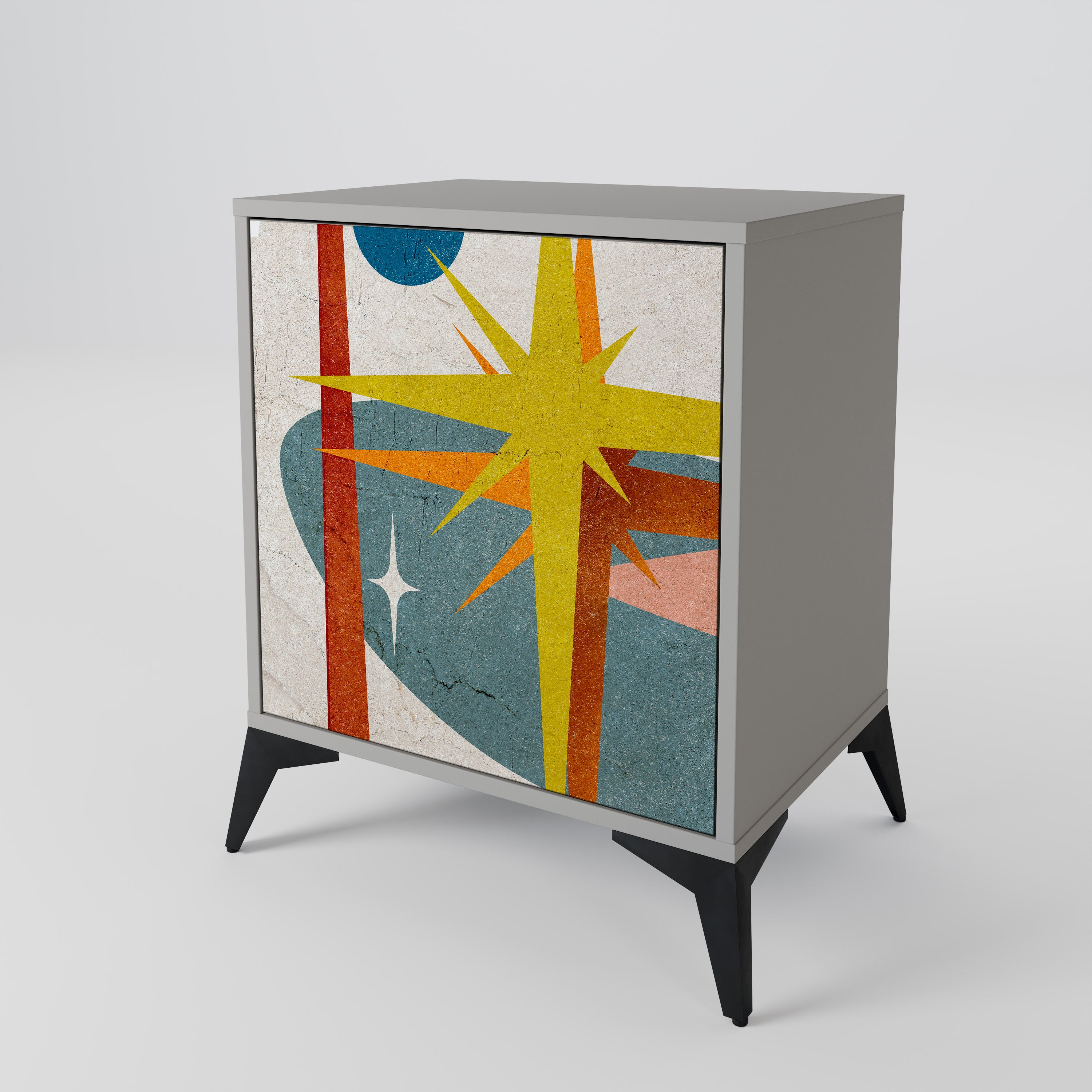 INTERSTELLAR VIBES Komoda 1-drzwiowa korpus Szary