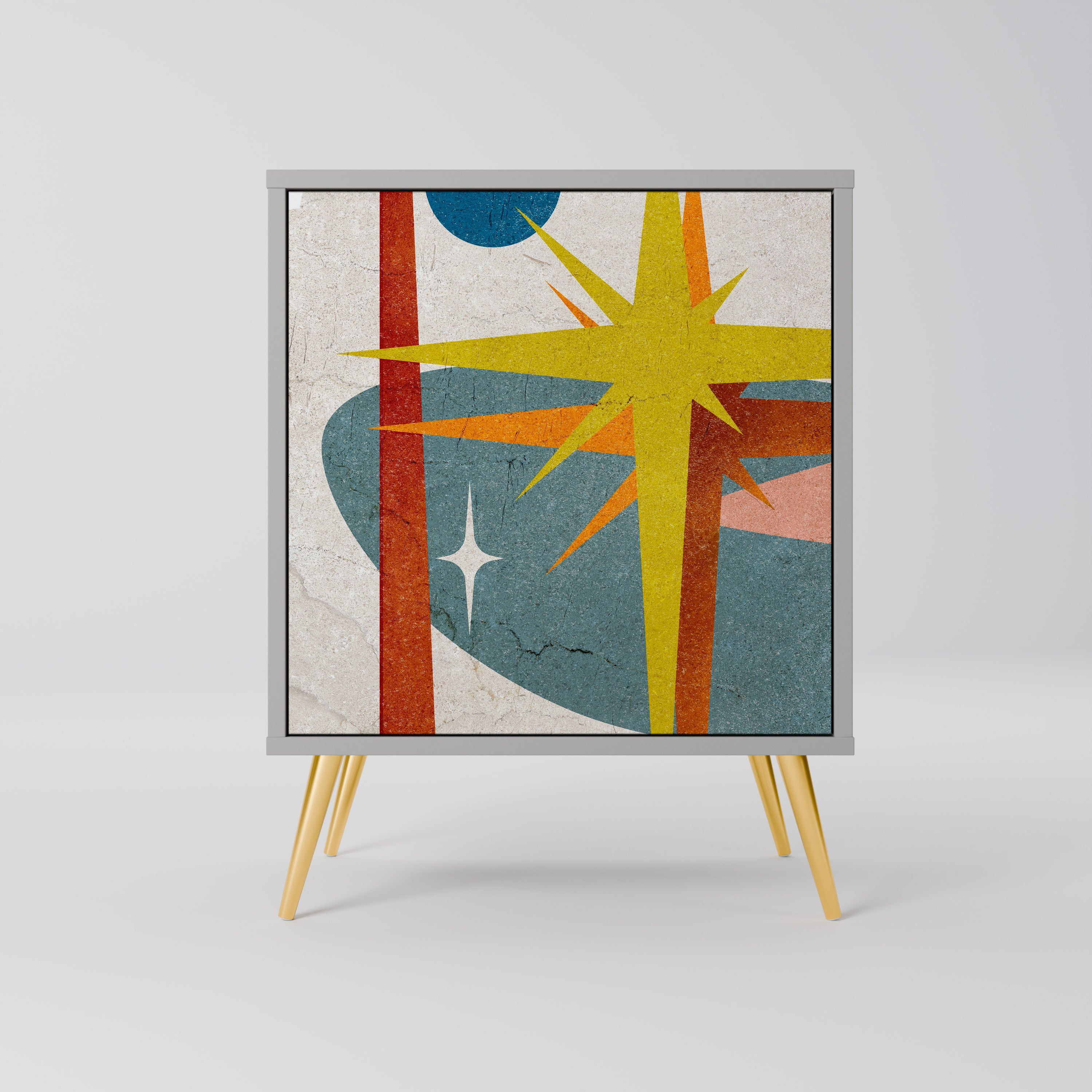 INTERSTELLAR VIBES Komoda 1-drzwiowa korpus Szary