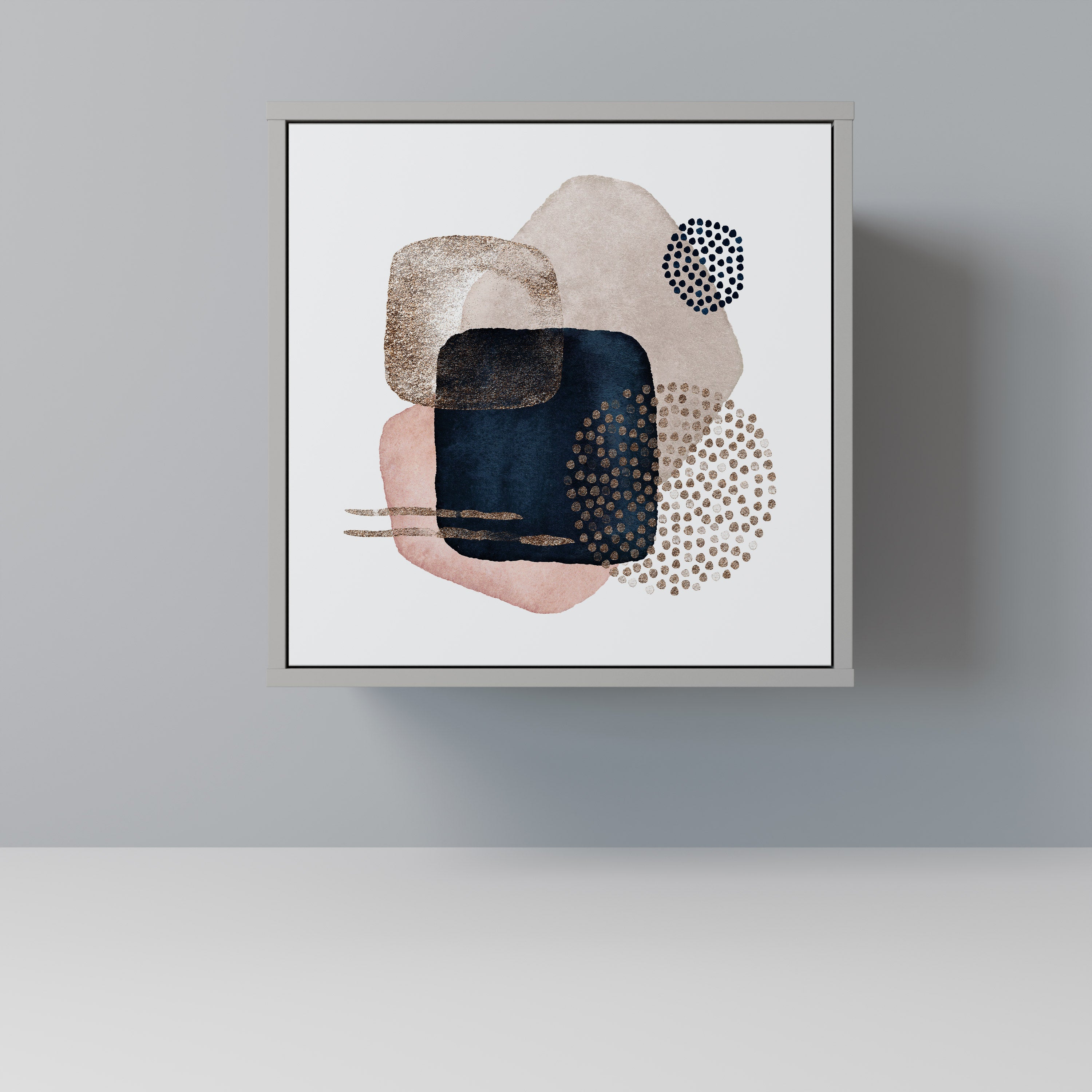 COLORFUL SHAPES Komoda 1-drzwiowa korpus Szary