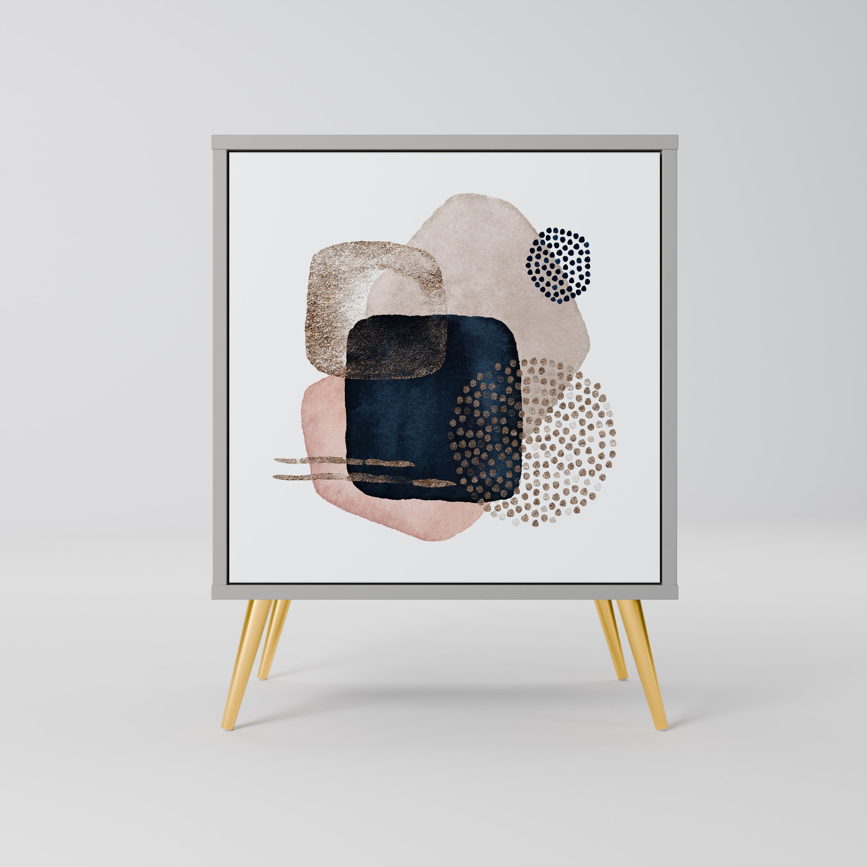 COLORFUL SHAPES Komoda 1-drzwiowa korpus Szary