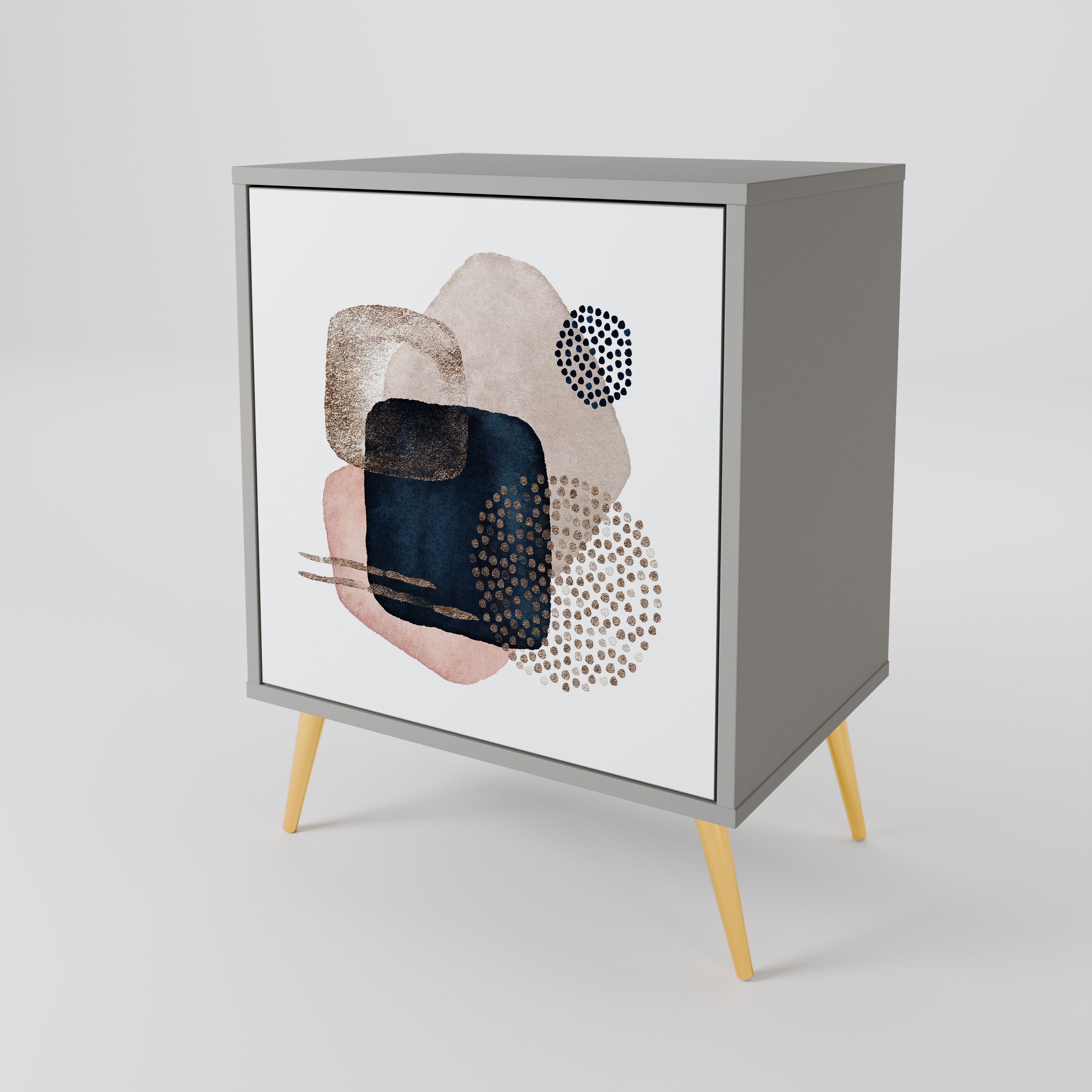 COLORFUL SHAPES Komoda 1-drzwiowa korpus Szary