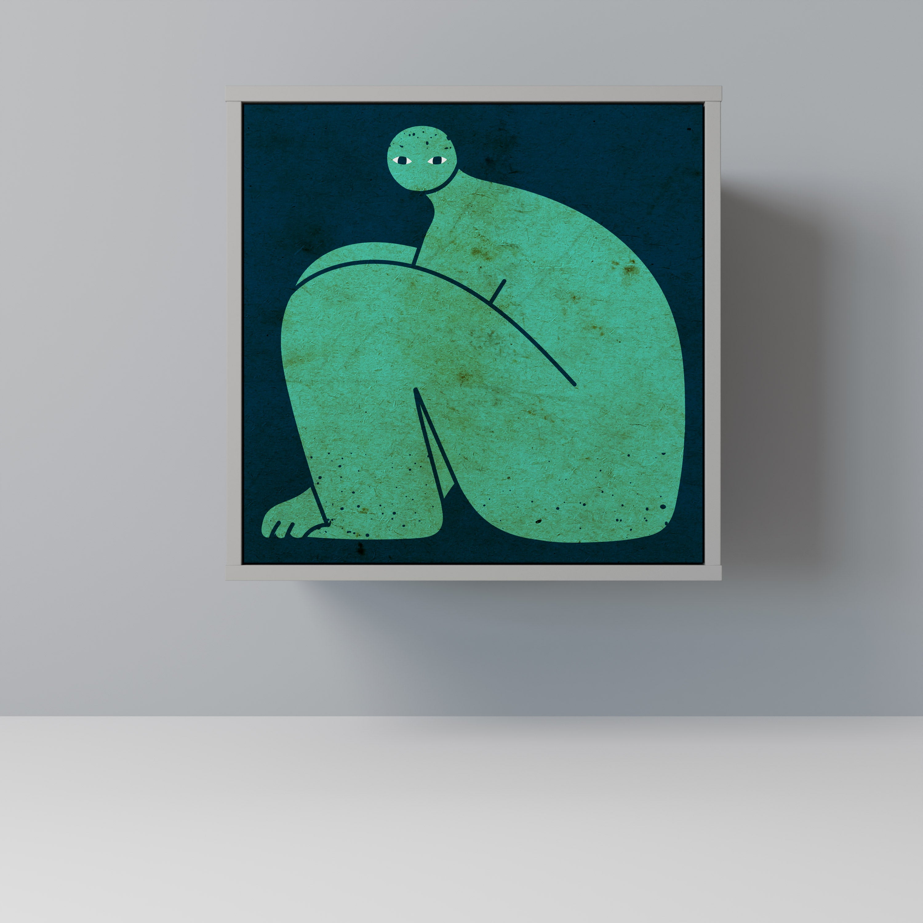 TOGETHER BUT SEPARATELY Komoda 1-drzwiowa korpus Szary