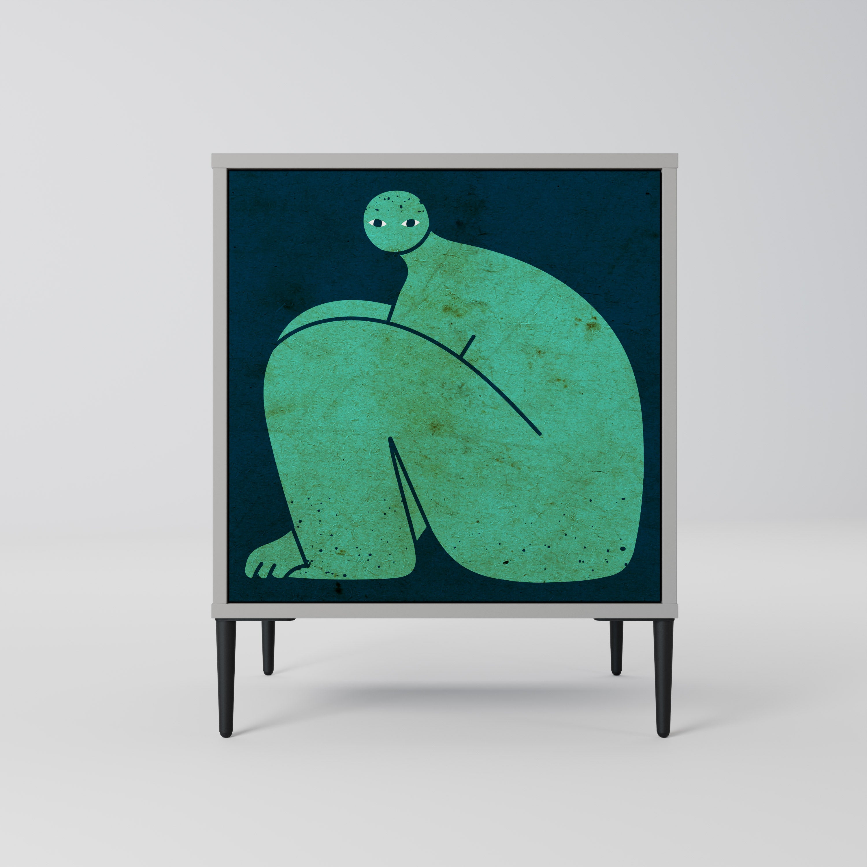 TOGETHER BUT SEPARATELY Komoda 1-drzwiowa korpus Szary