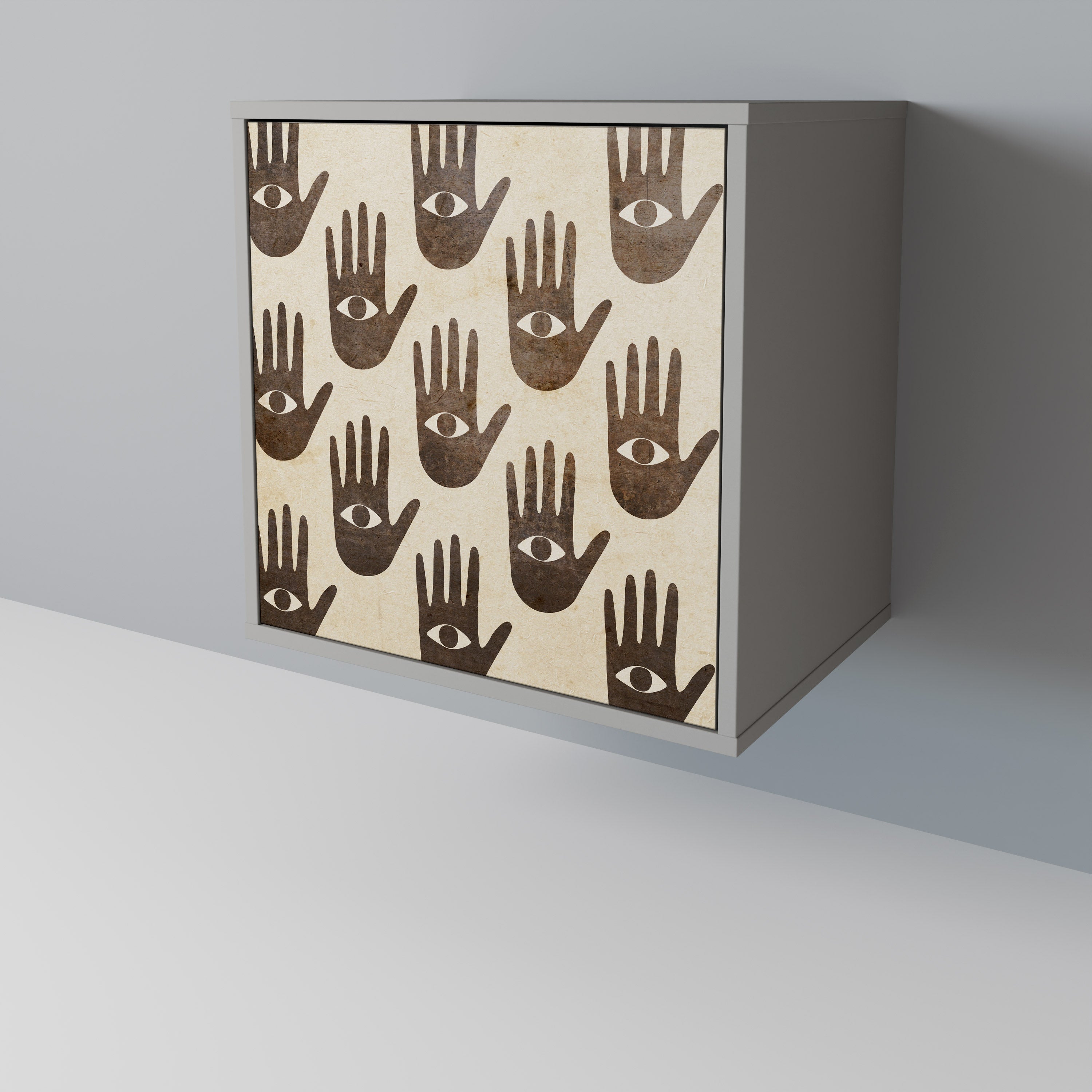 SEE MORE Komoda 1-drzwiowa korpus Szary