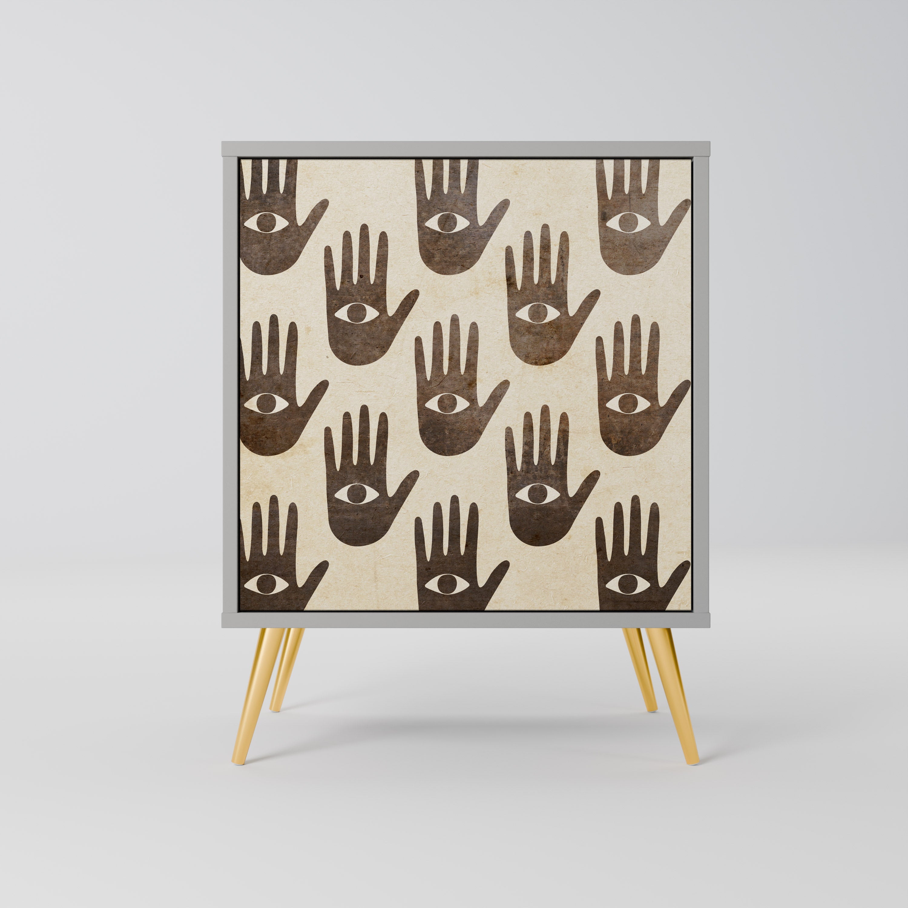 SEE MORE Komoda 1-drzwiowa korpus Szary