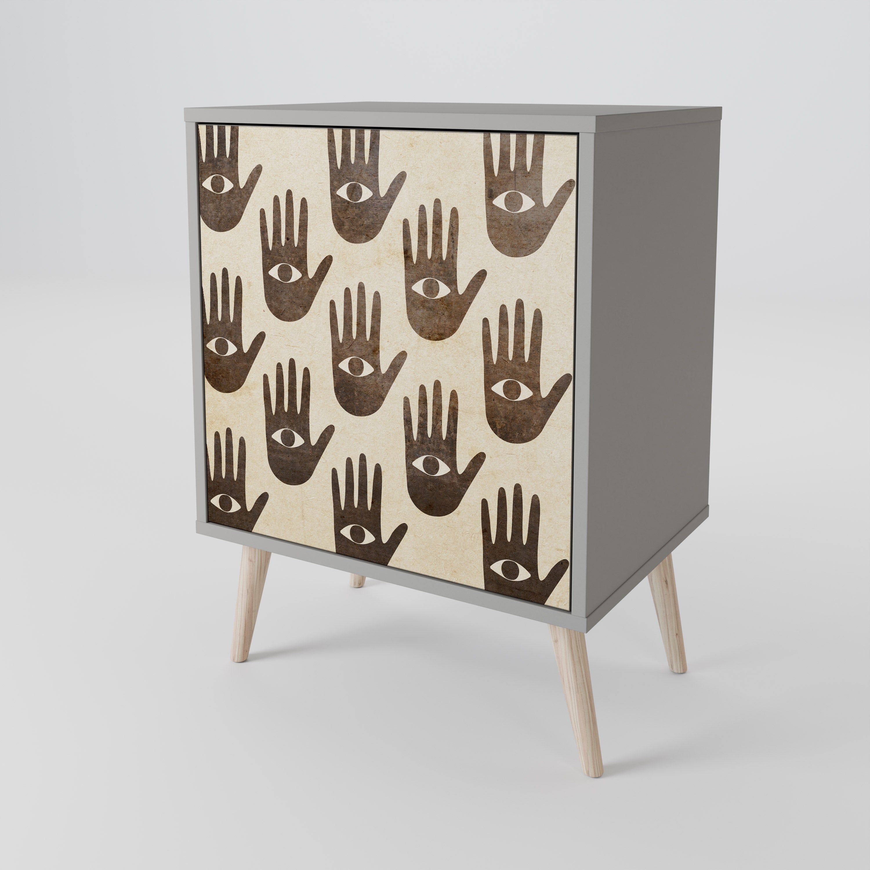 SEE MORE Komoda 1-drzwiowa korpus Szary