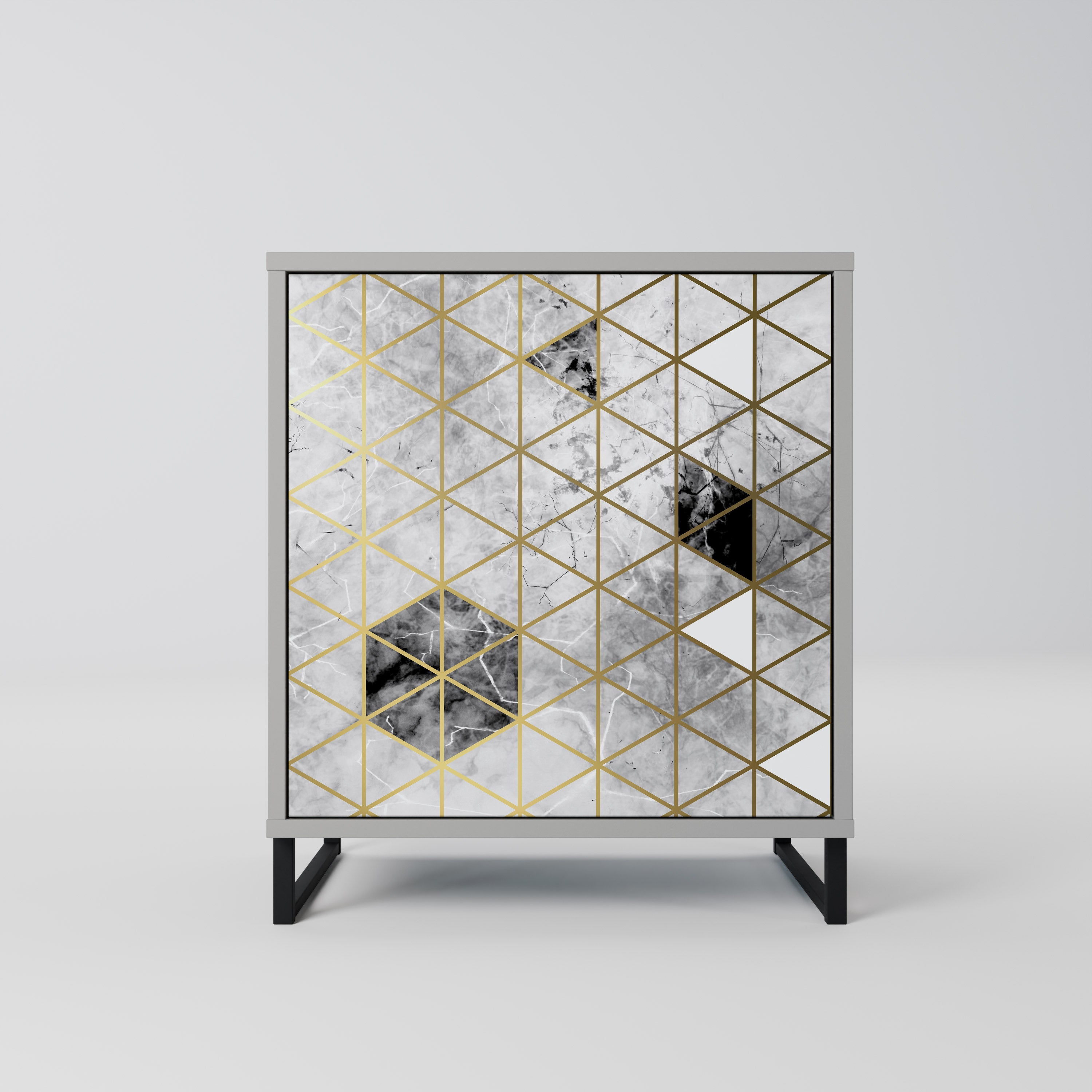 ASHEN ARIA Komoda 1-drzwiowa korpus Szary