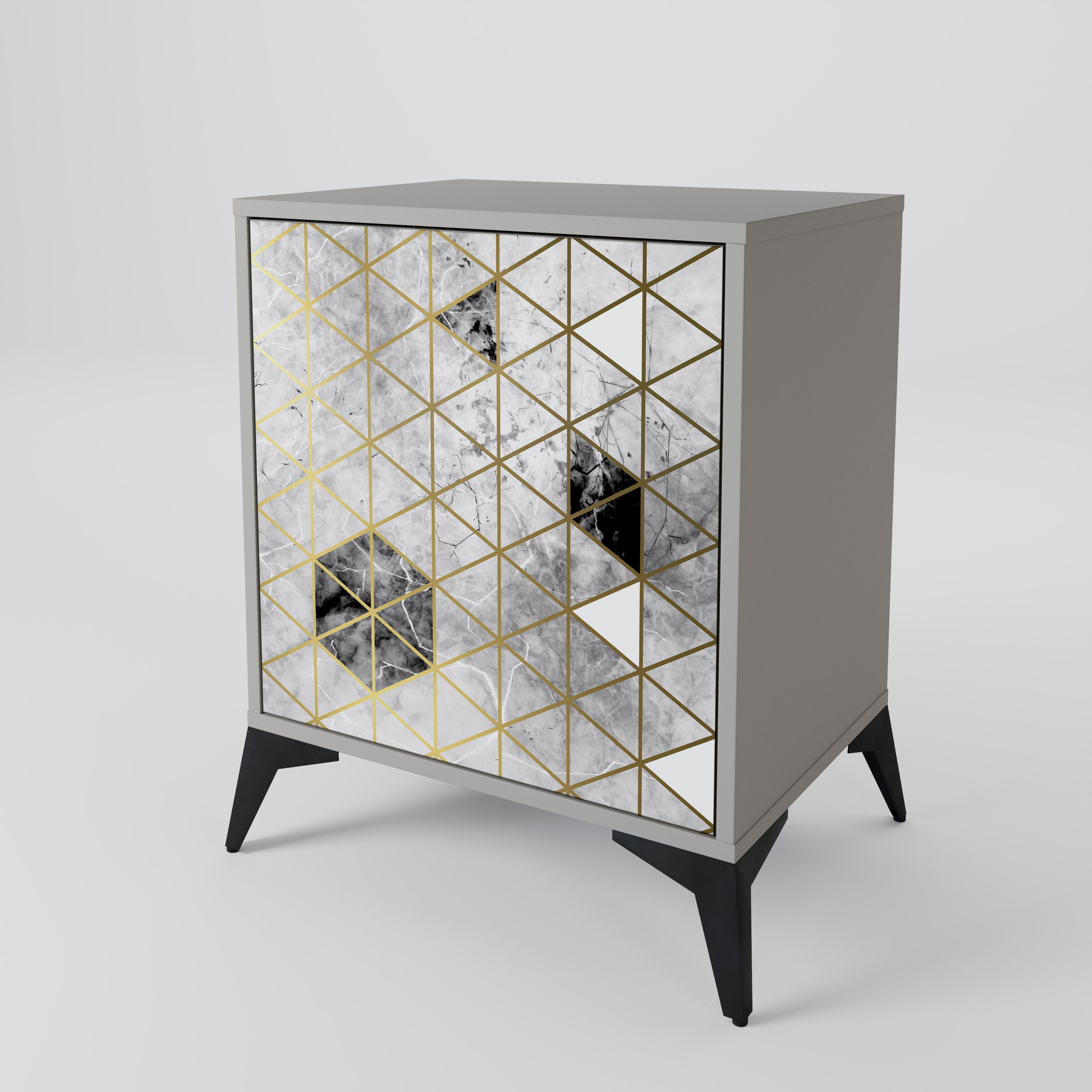 ASHEN ARIA Komoda 1-drzwiowa korpus Szary