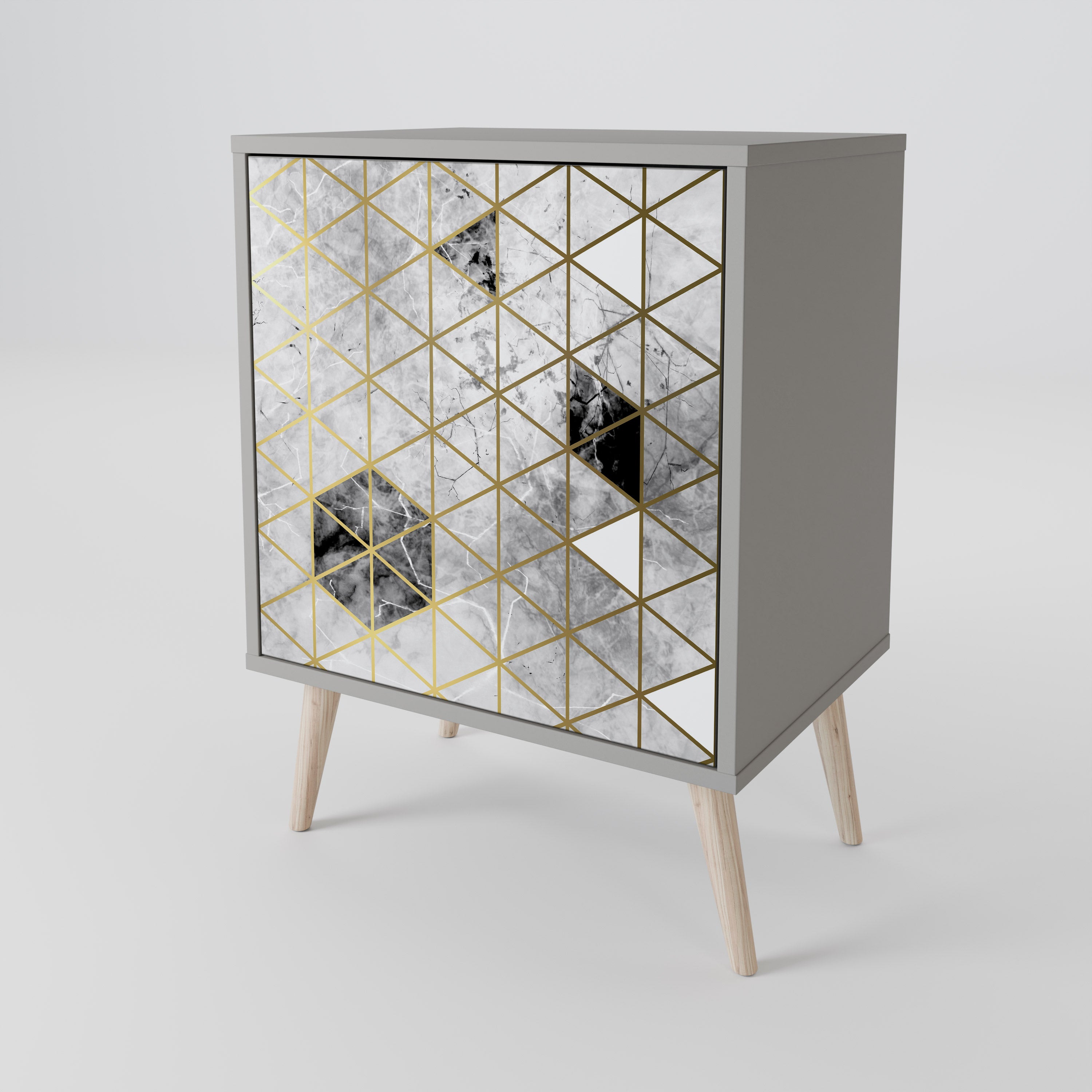 ASHEN ARIA Komoda 1-drzwiowa korpus Szary