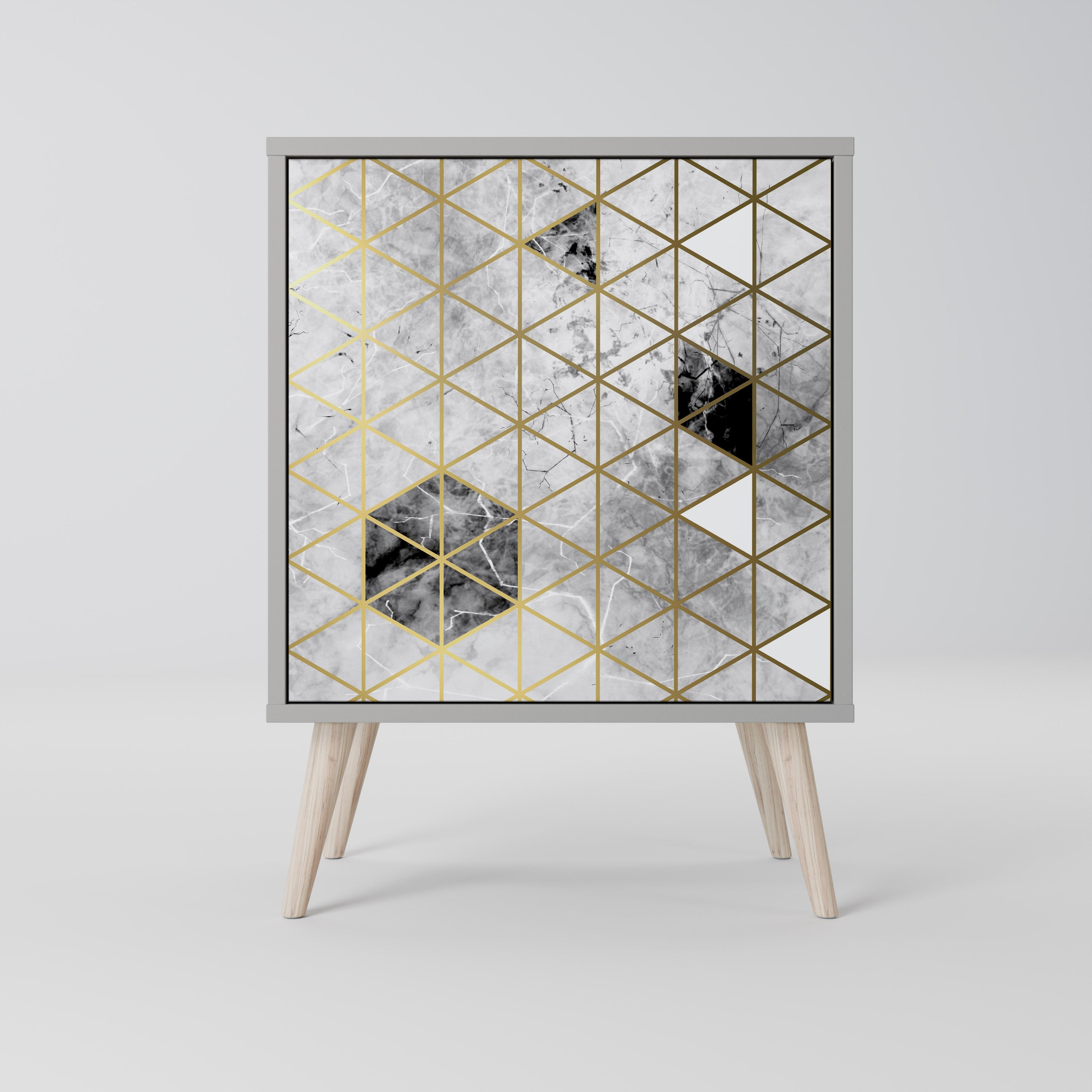 ASHEN ARIA Komoda 1-drzwiowa korpus Szary