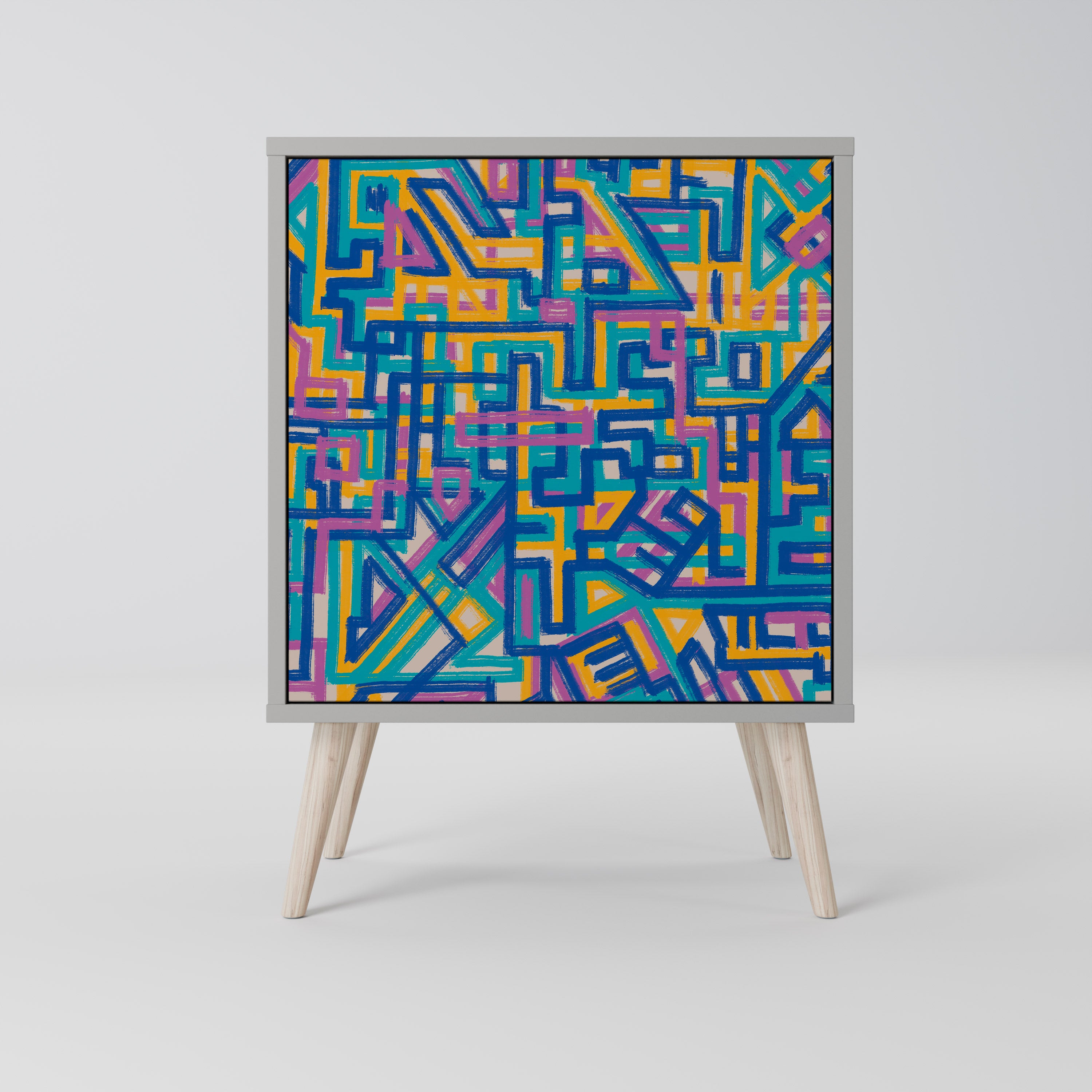 MEMORIES MAP Komoda 1-drzwiowa korpus Szary