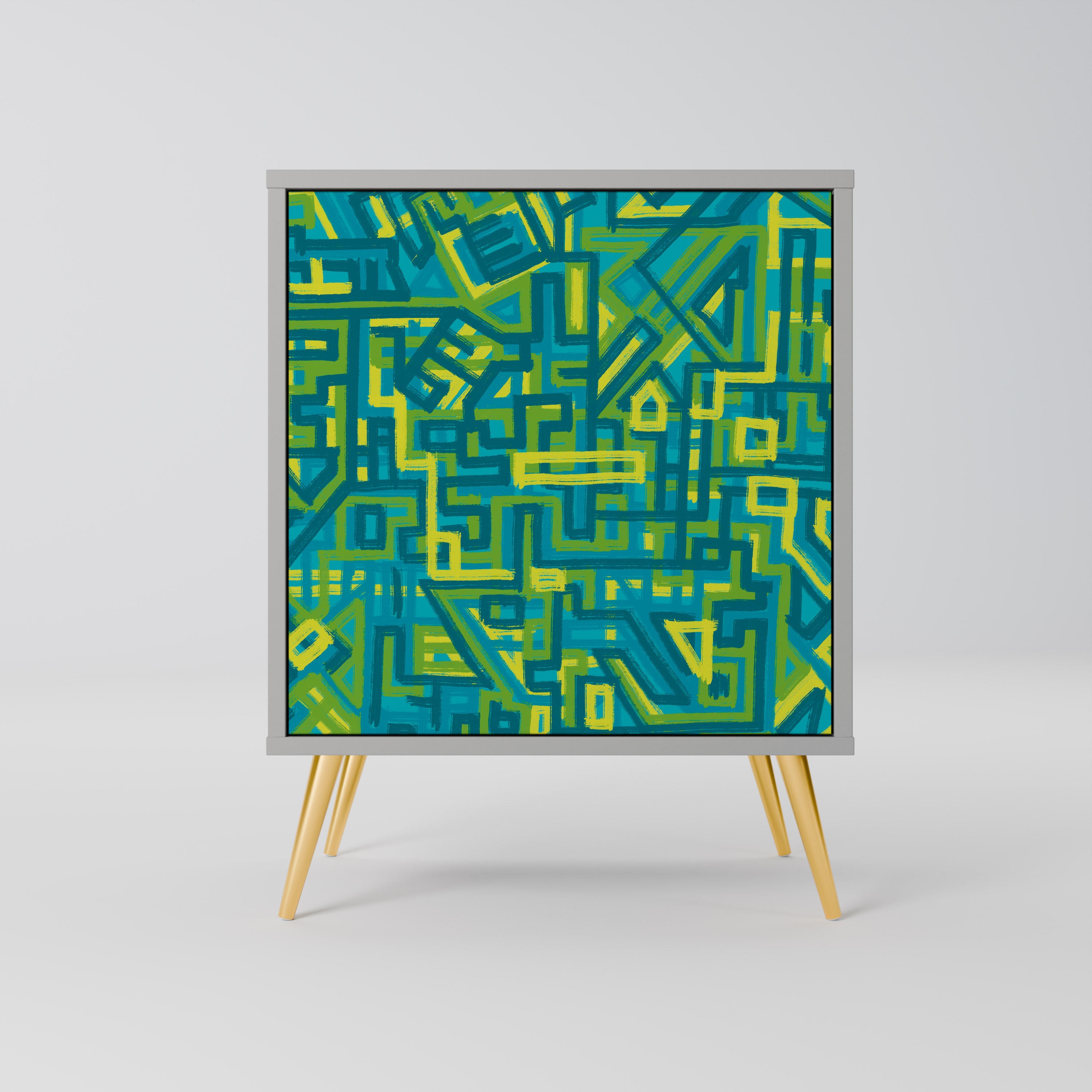 NOSTALGIC MEMORIES Komoda 1-drzwiowa korpus Szary