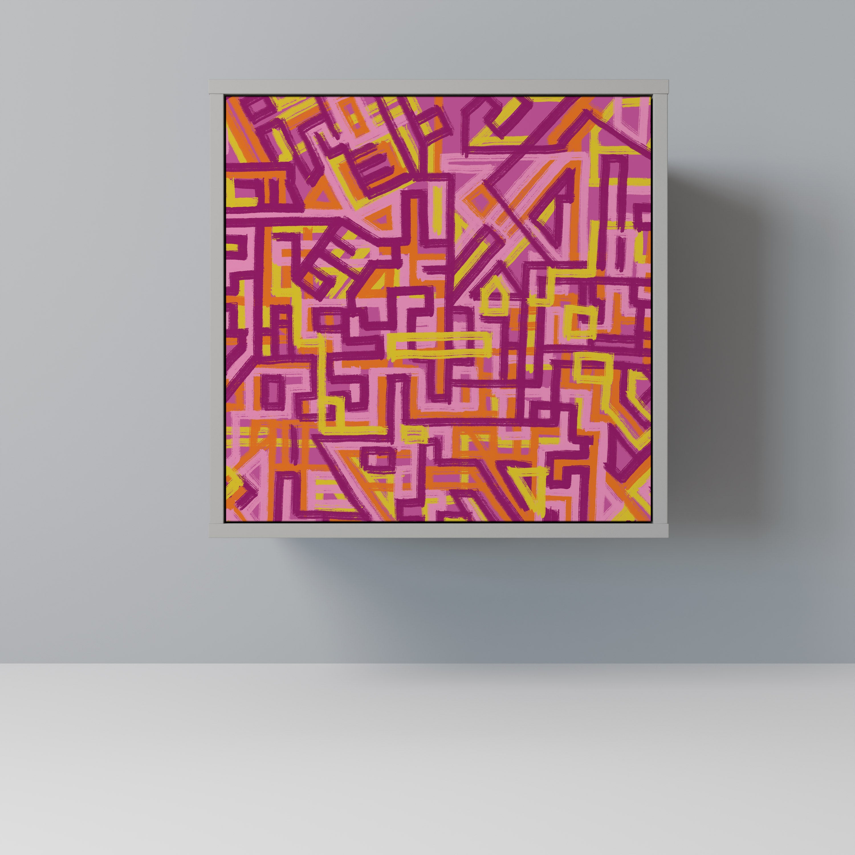 LOVELY MEMORIES Komoda 1-drzwiowa korpus Szary