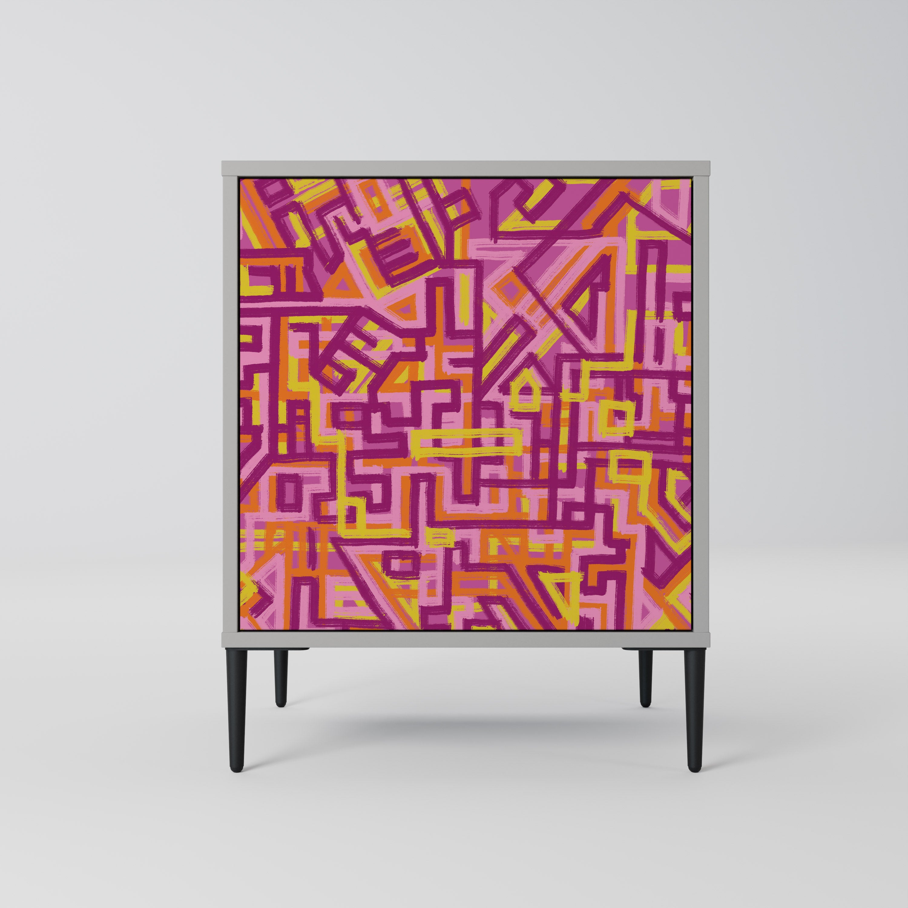 LOVELY MEMORIES Komoda 1-drzwiowa korpus Szary