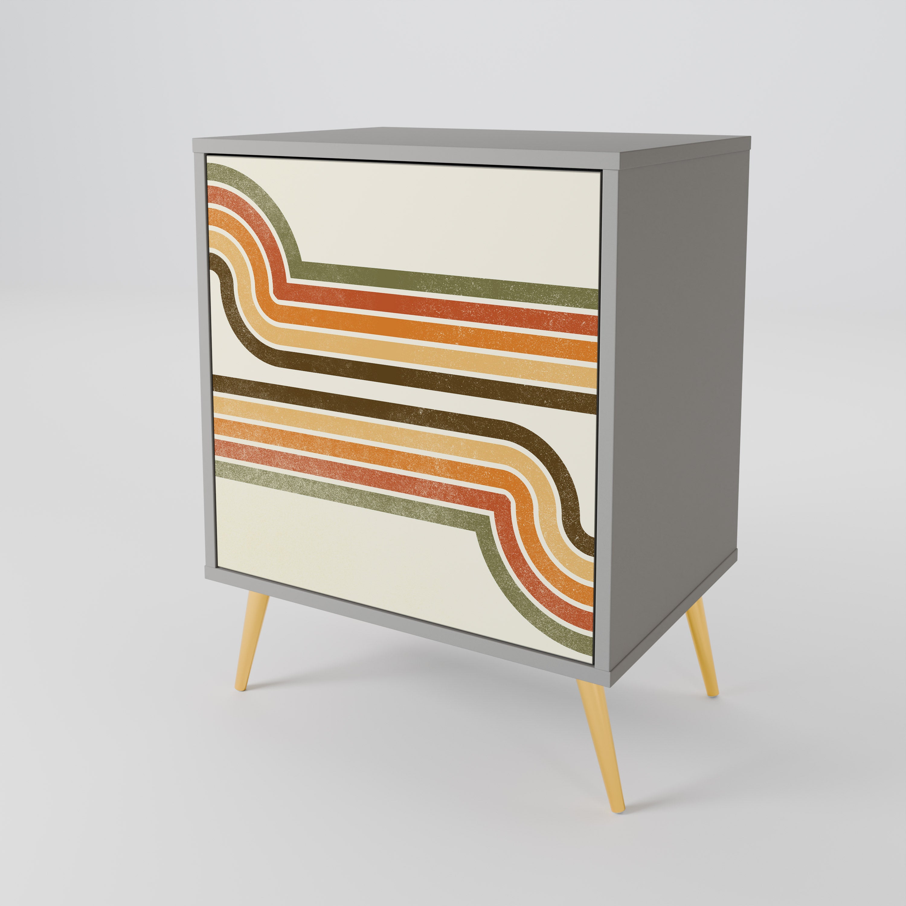 EXCEPTIONAL STREAM Komoda 1-drzwiowa korpus Szary