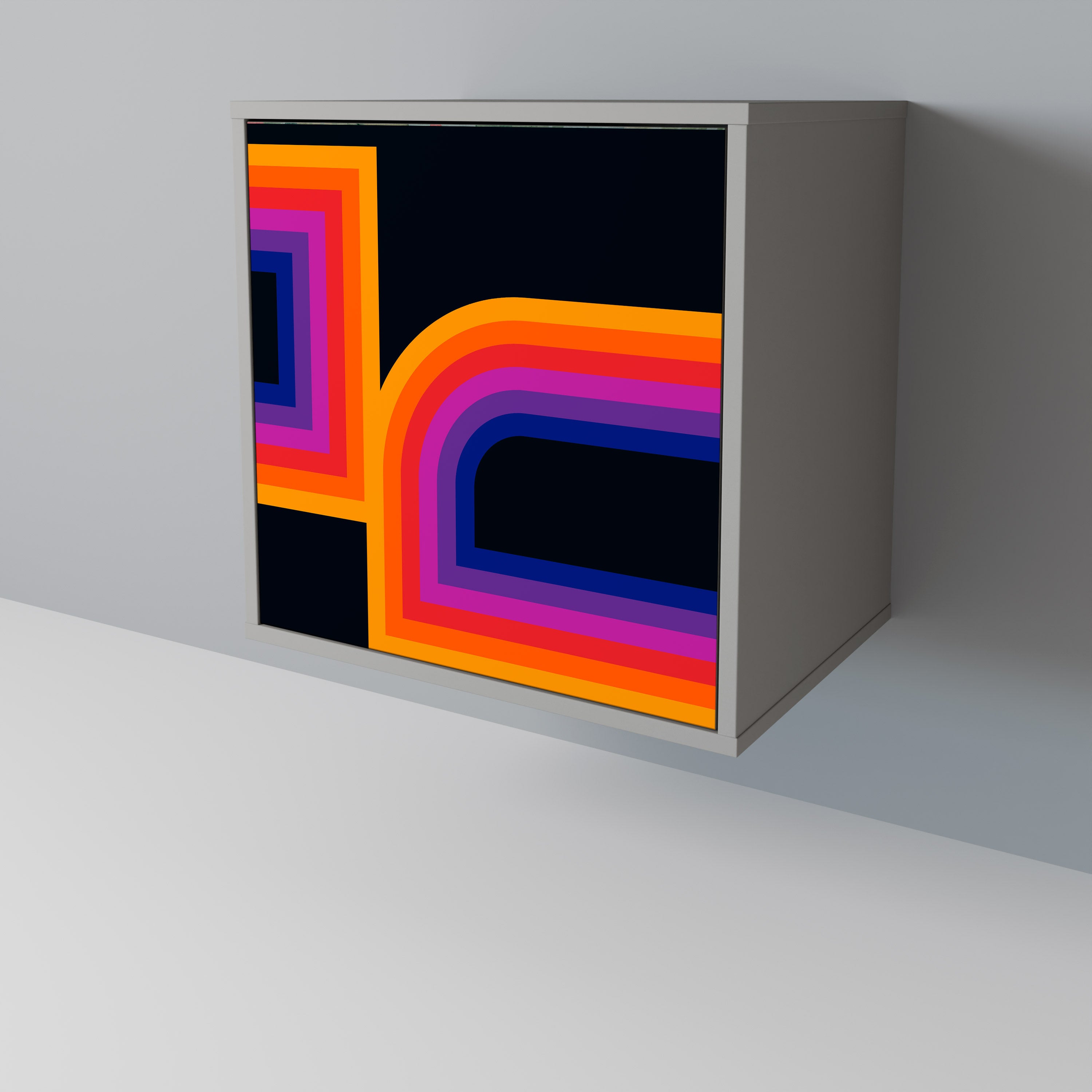 BLINDED BY THE LIGHTS Komoda 1-drzwiowa korpus Szary