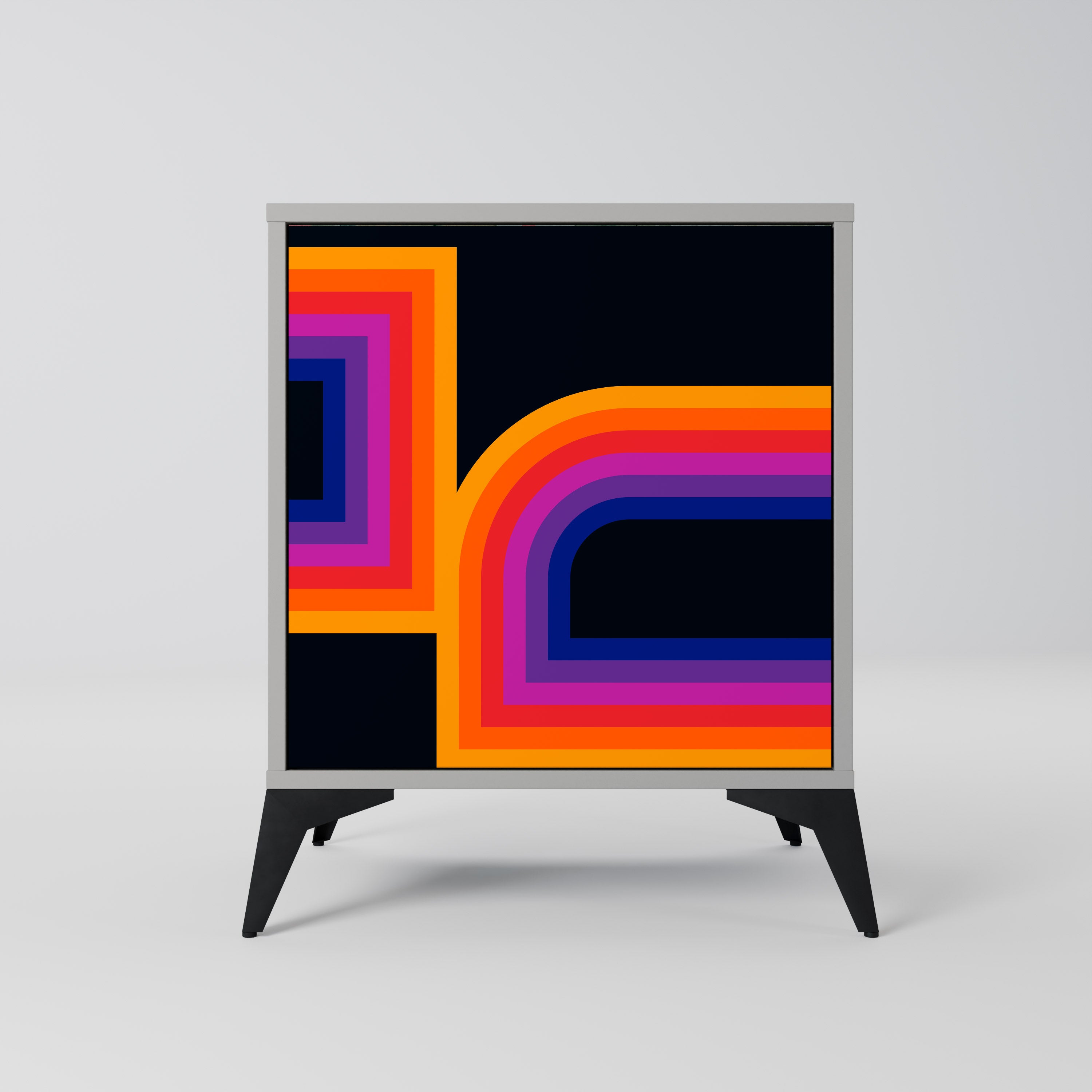 BLINDED BY THE LIGHTS Komoda 1-drzwiowa korpus Szary