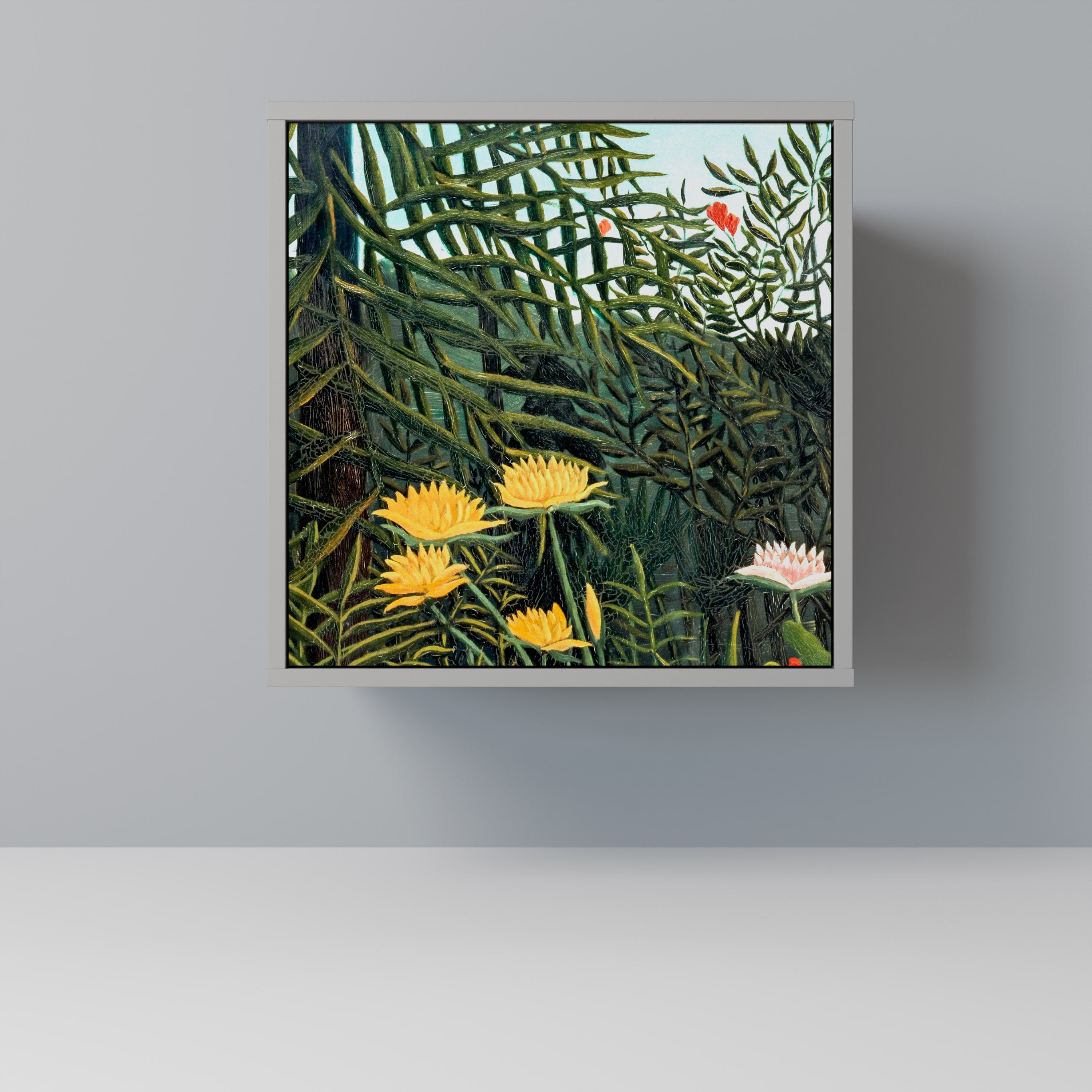 VIRGIN FOREST WITH SUNSET Komoda 1-drzwiowa korpus Szary