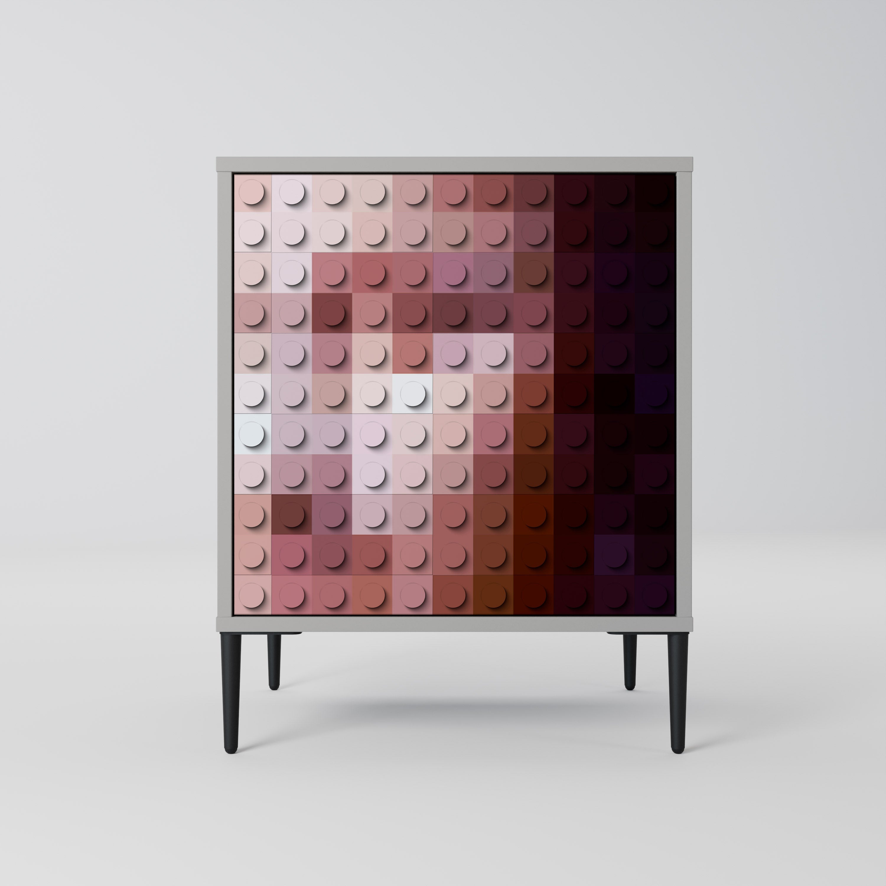 CONSTRUCTIVE ART Komoda 1-drzwiowa korpus Szary