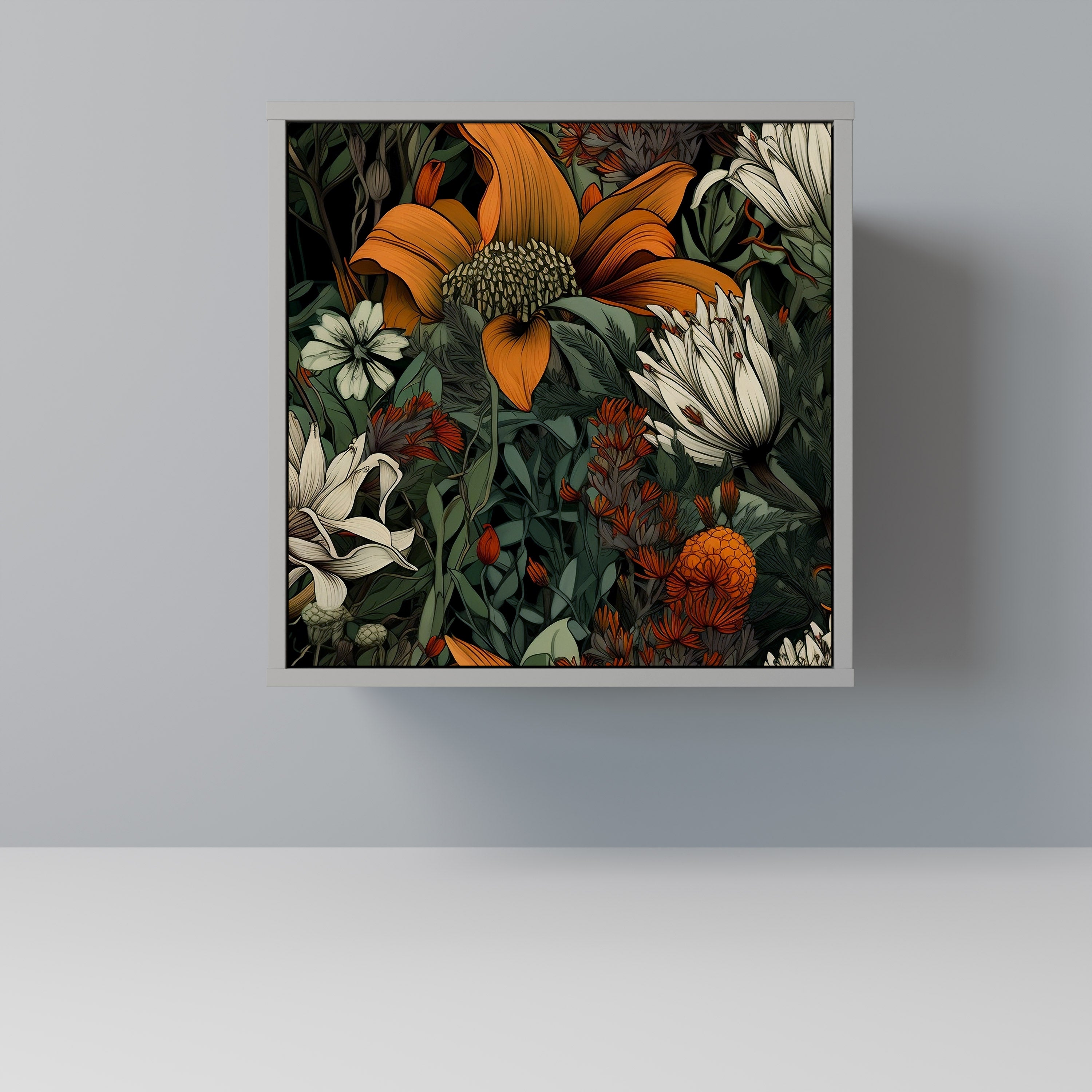 MIDNIGHT SPROUT Komoda 1-drzwiowa korpus Szary