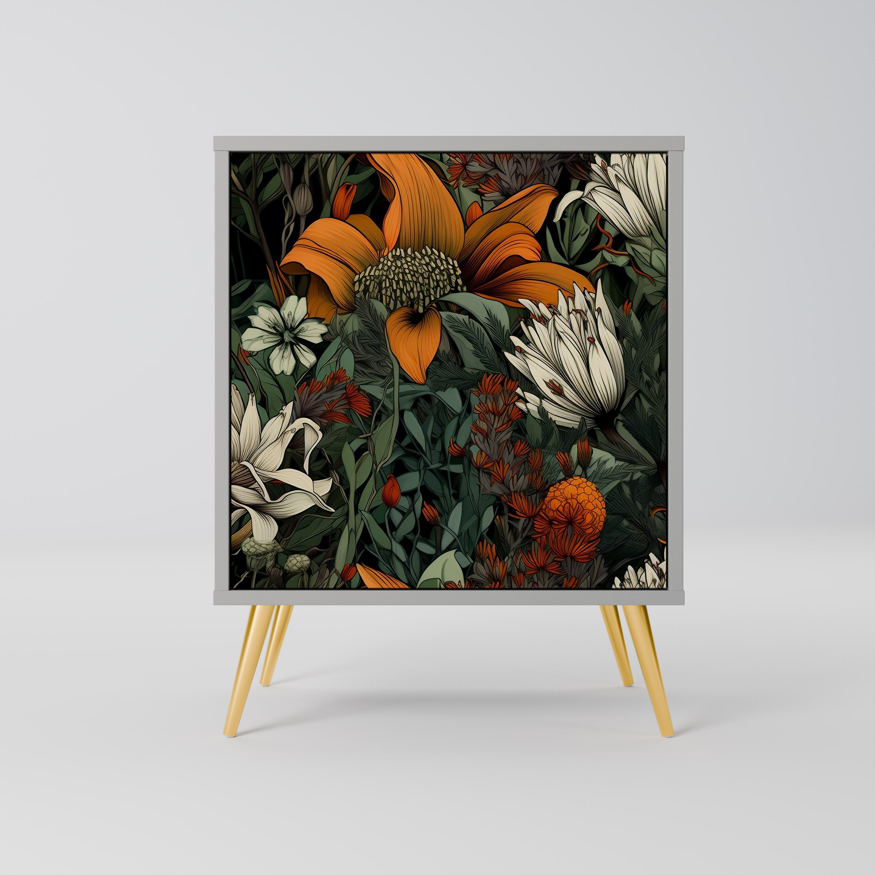 MIDNIGHT SPROUT Komoda 1-drzwiowa korpus Szary