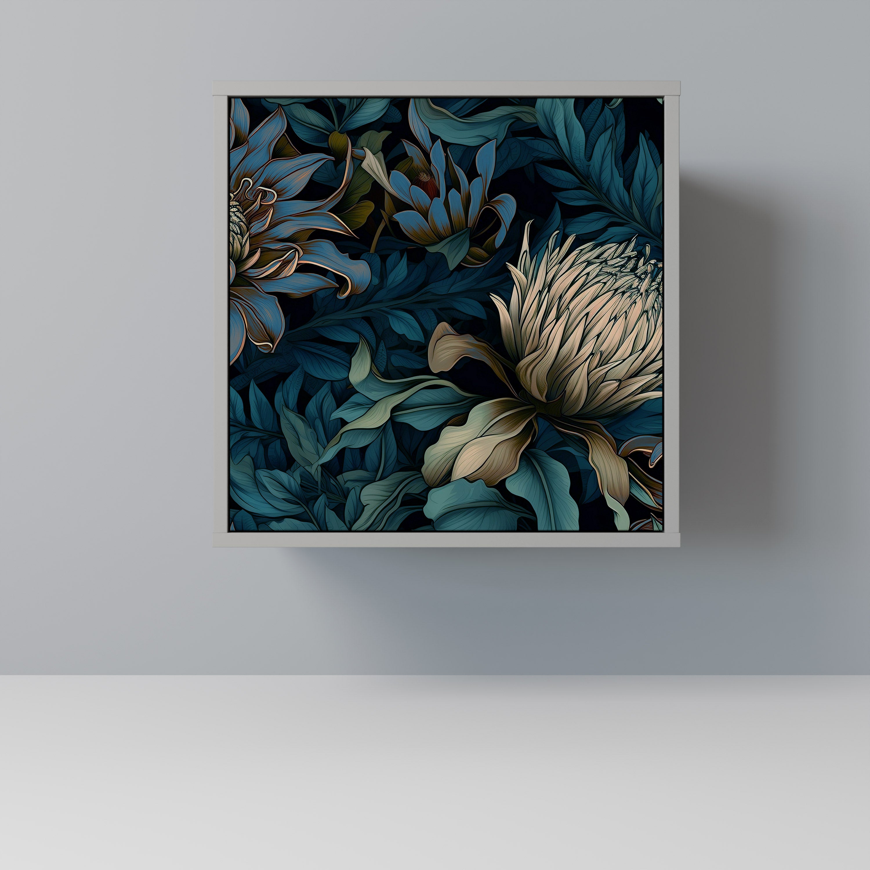 TWILIGHT BLOOM Komoda 1-drzwiowa korpus Szary