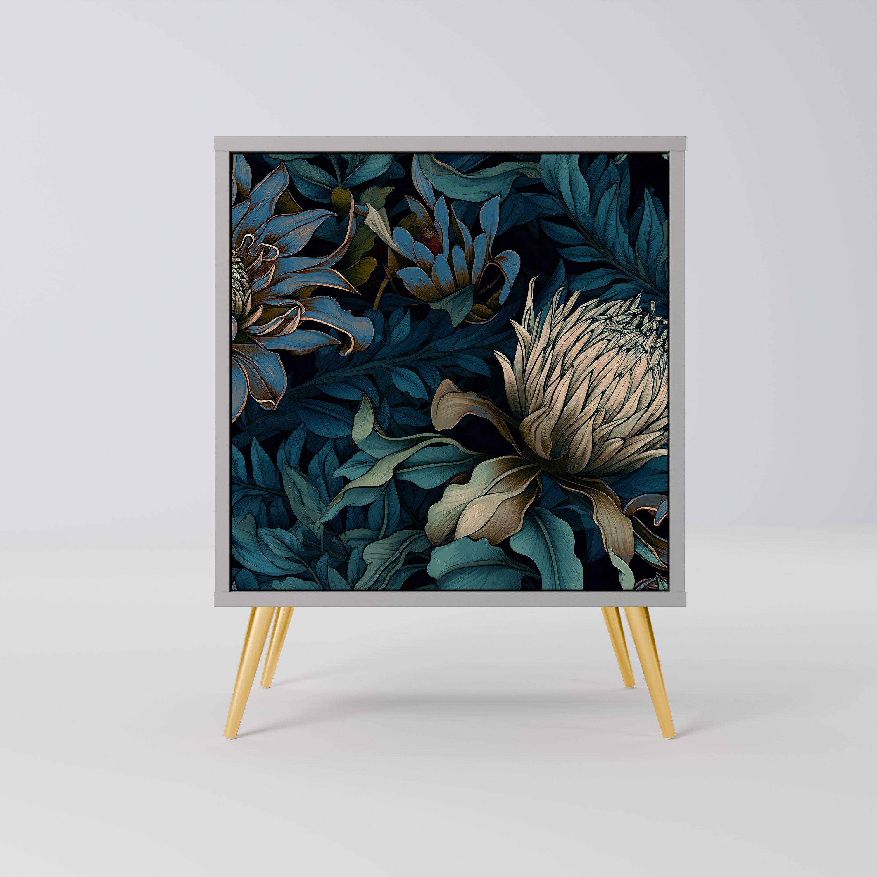 TWILIGHT BLOOM Komoda 1-drzwiowa korpus Szary