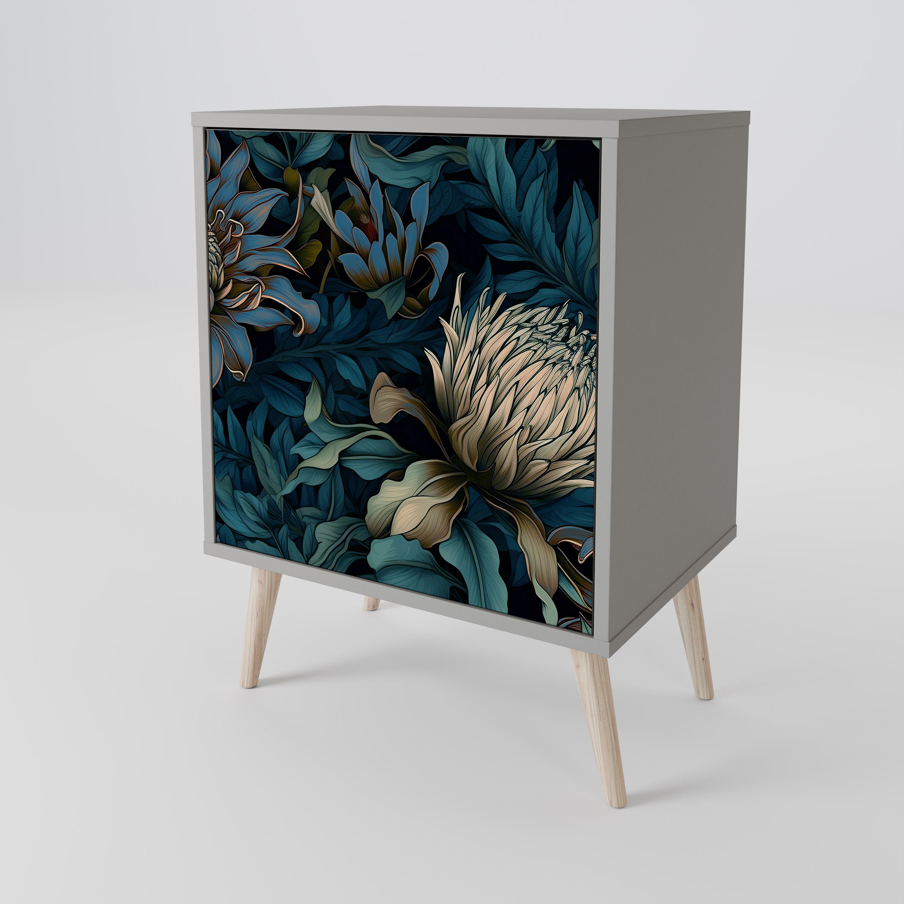 TWILIGHT BLOOM Komoda 1-drzwiowa korpus Szary
