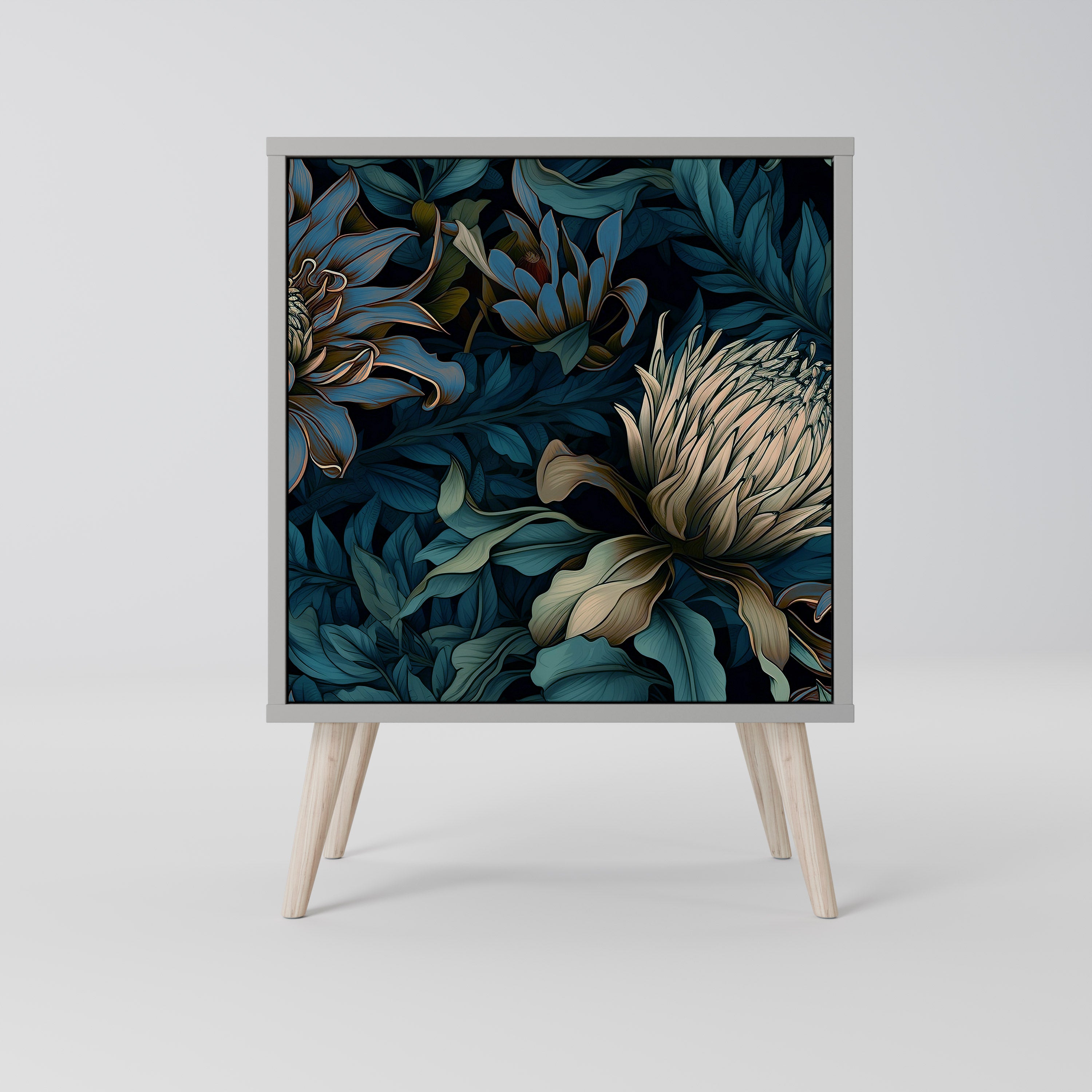 TWILIGHT BLOOM Komoda 1-drzwiowa korpus Szary