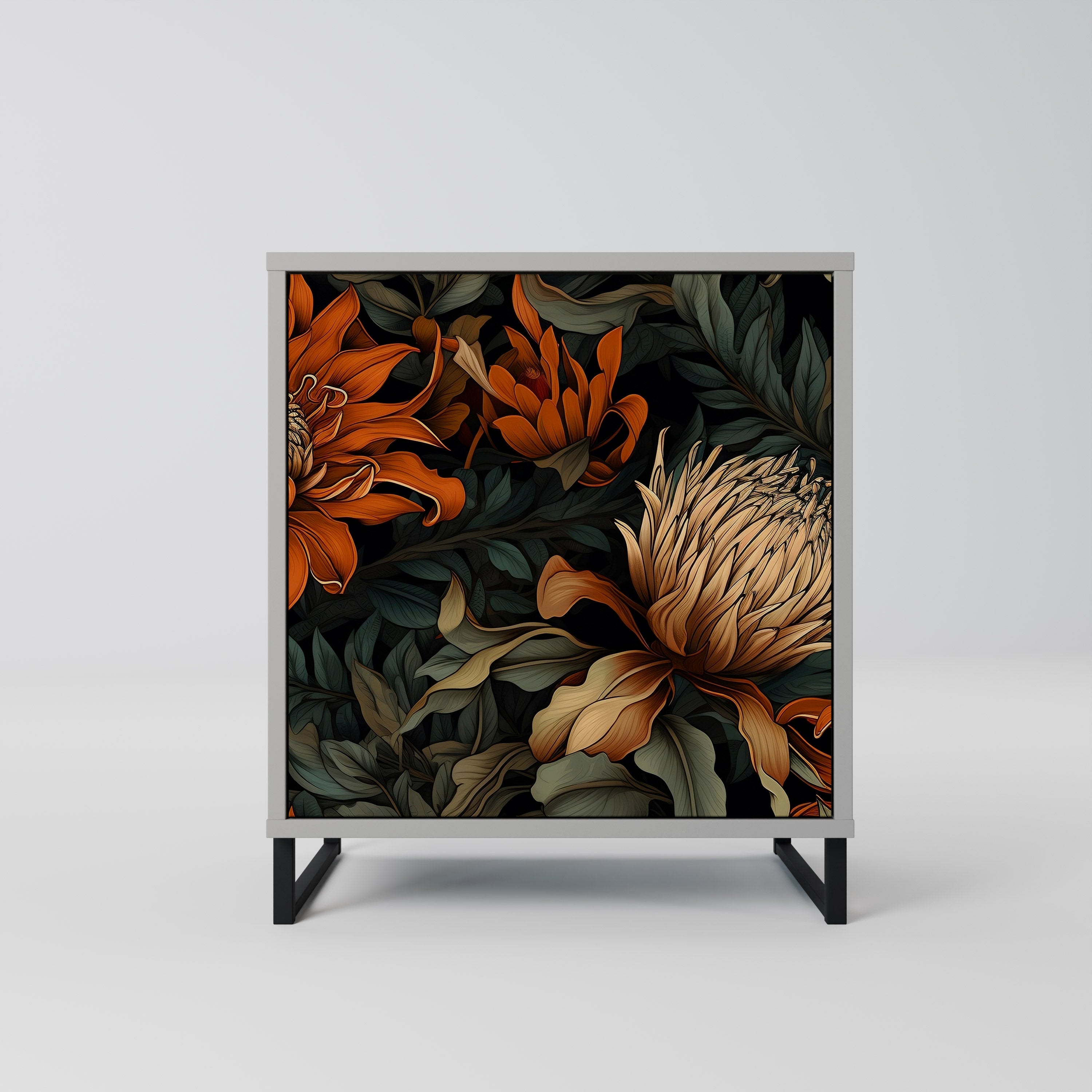 DAWN BLOOM Komoda 1-drzwiowa korpus Szary