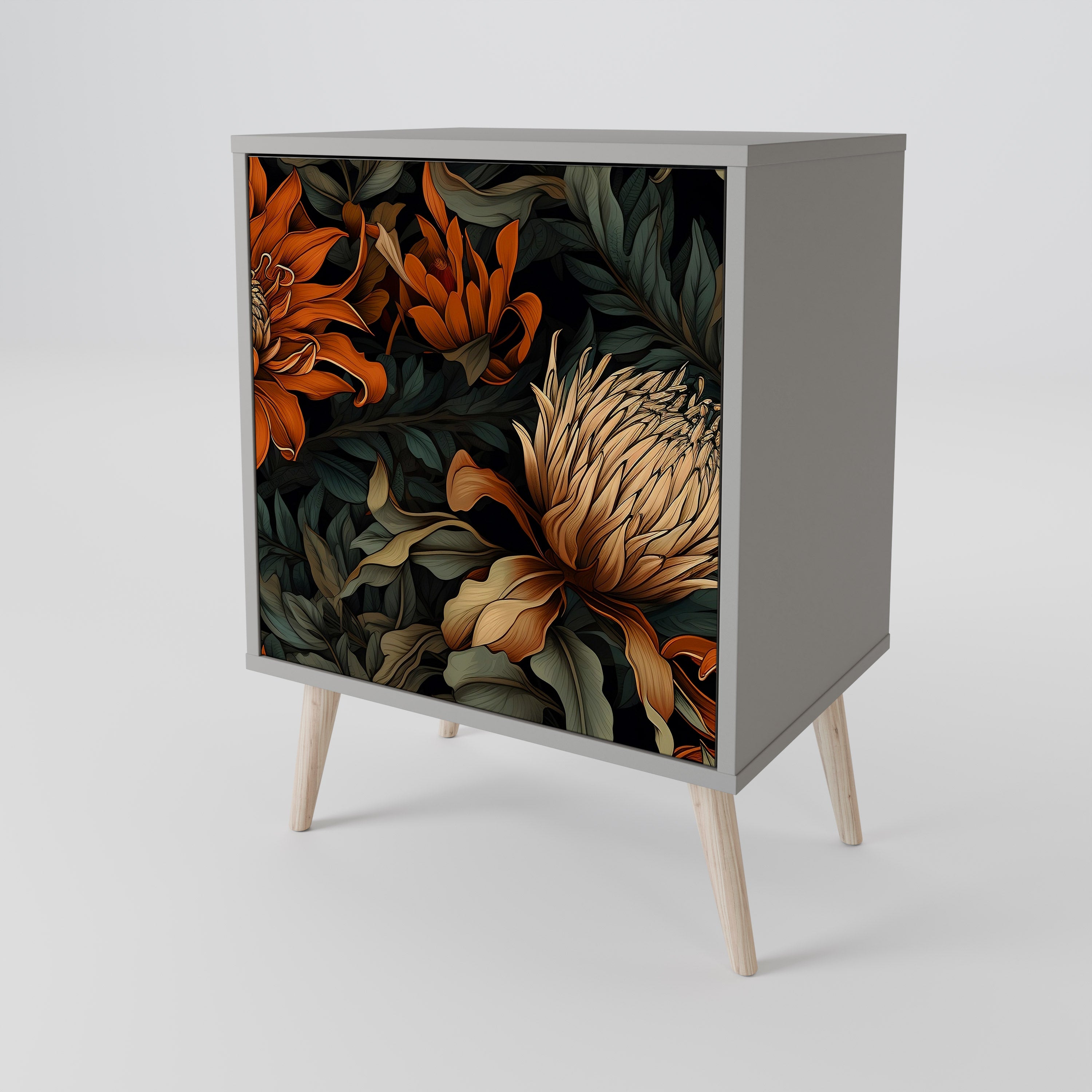 DAWN BLOOM Komoda 1-drzwiowa korpus Szary