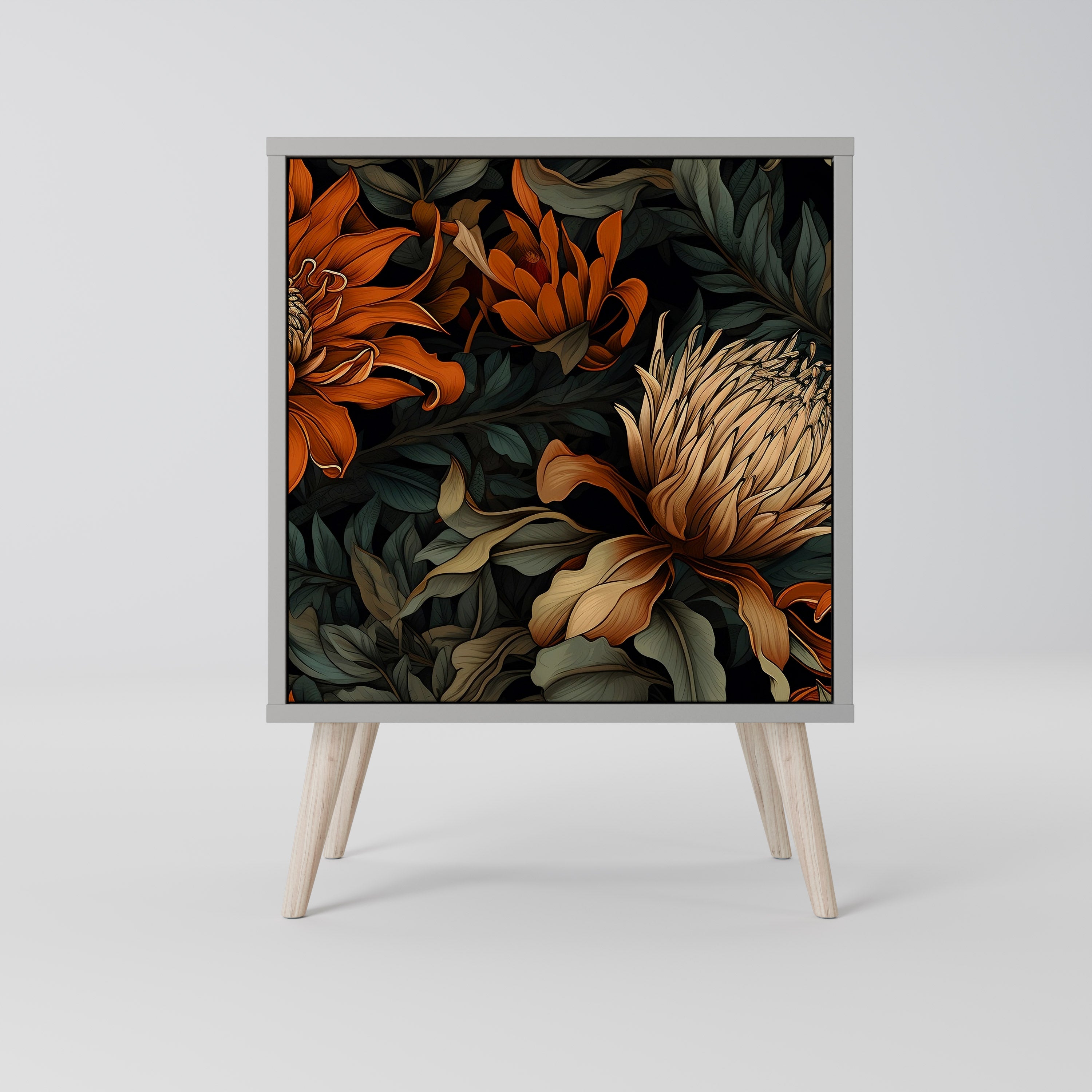 DAWN BLOOM Komoda 1-drzwiowa korpus Szary