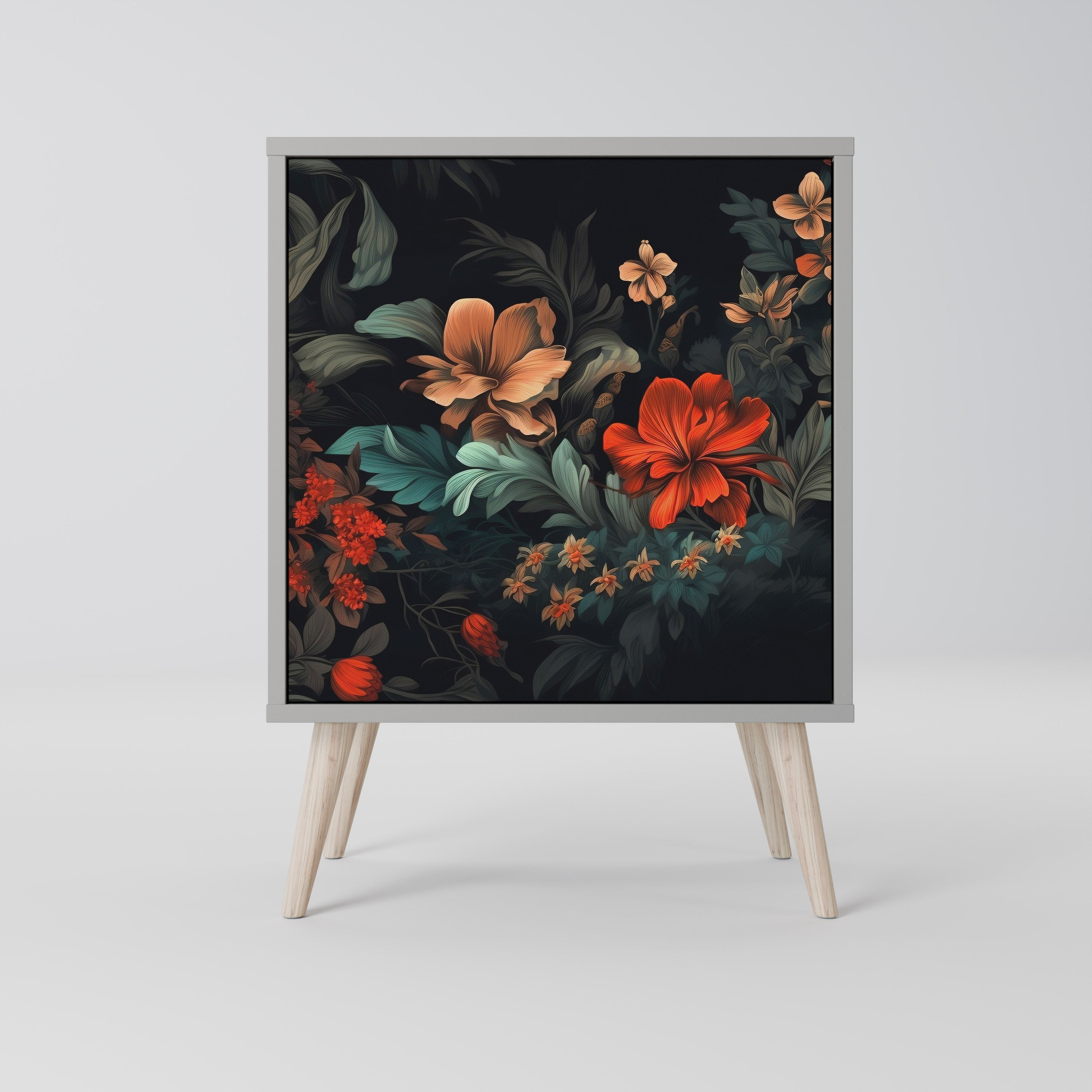 IMAGINARY BLOSSOM Komoda 1-drzwiowa korpus Szary