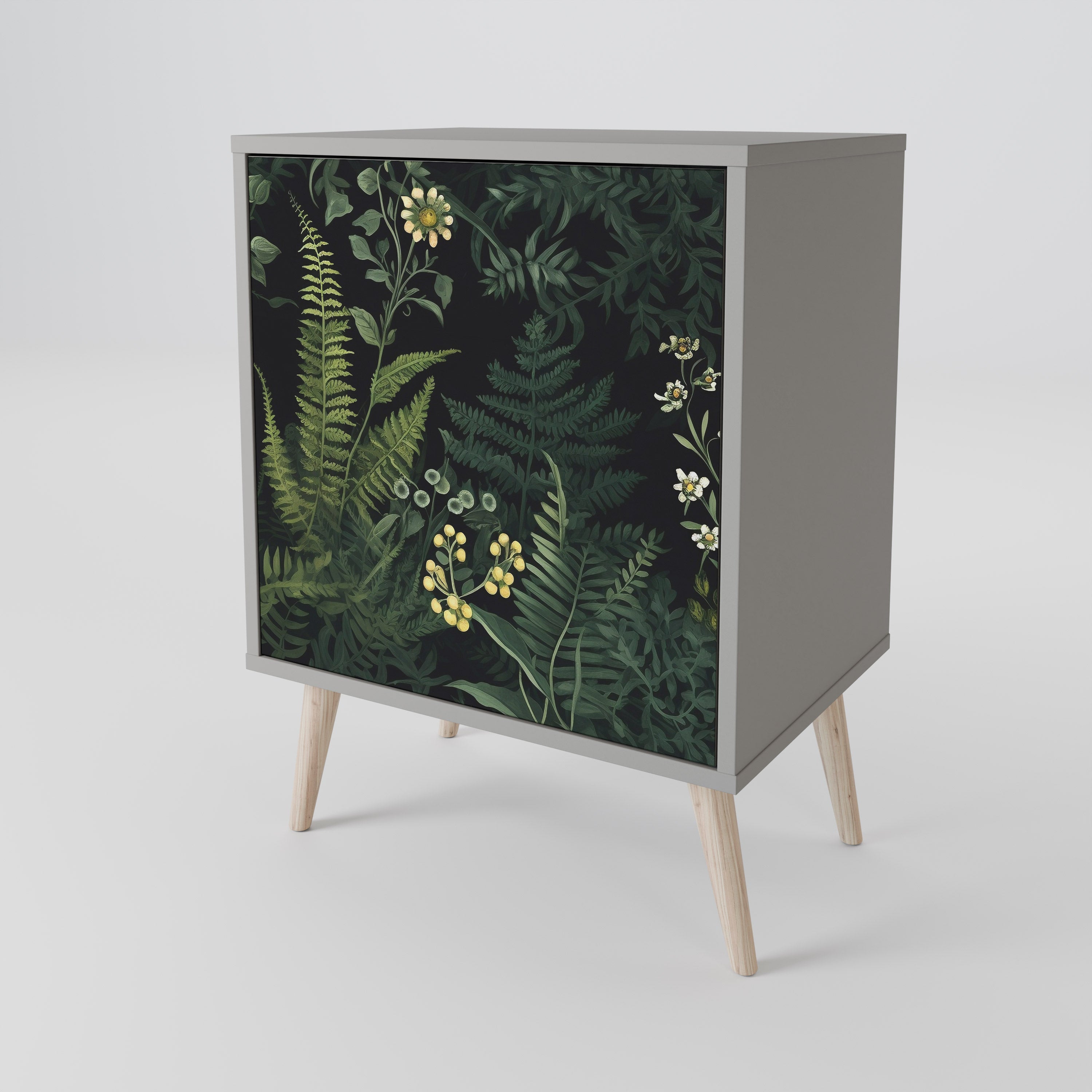 FERN FLOWERS Komoda 1-drzwiowa korpus Szary