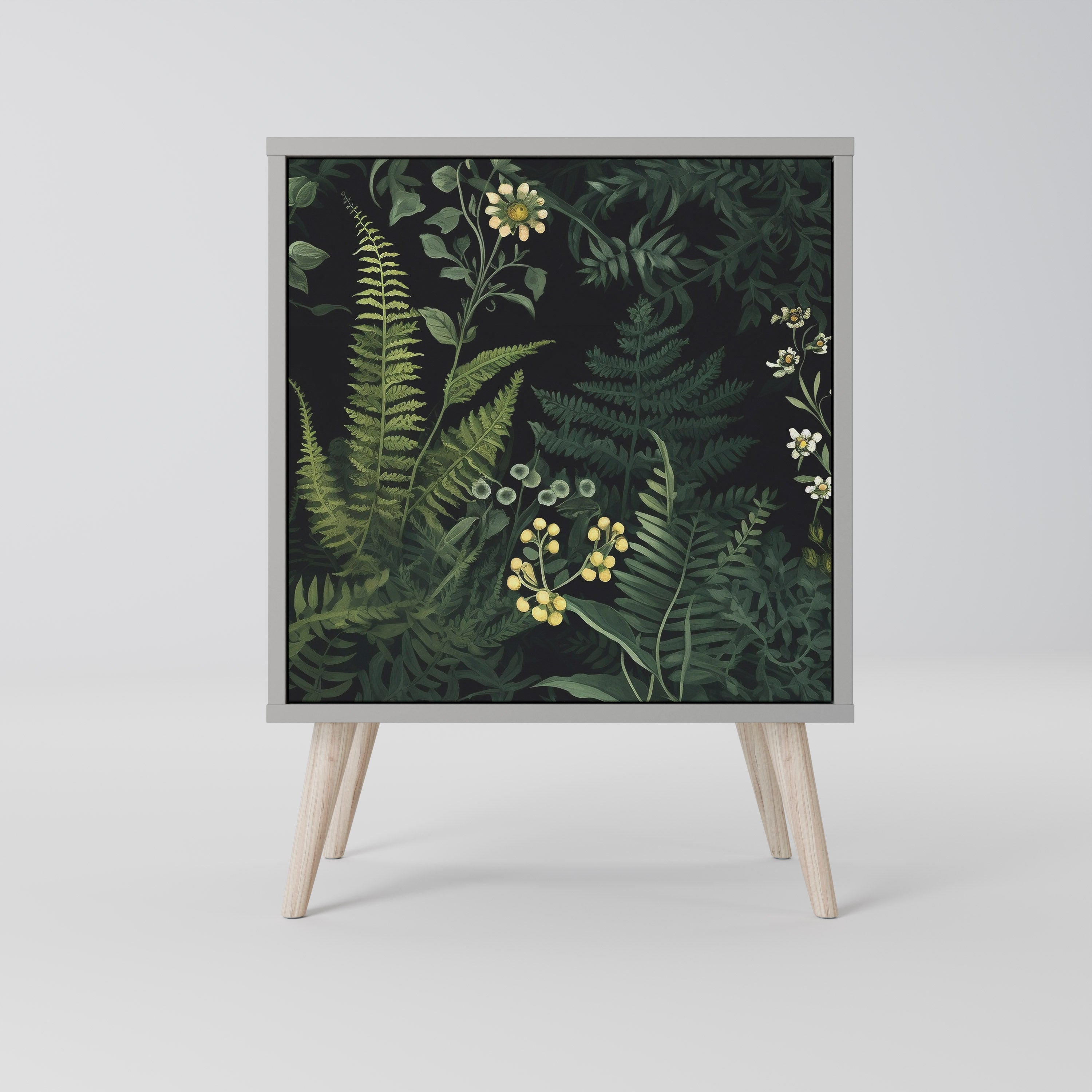 FERN FLOWERS Komoda 1-drzwiowa korpus Szary