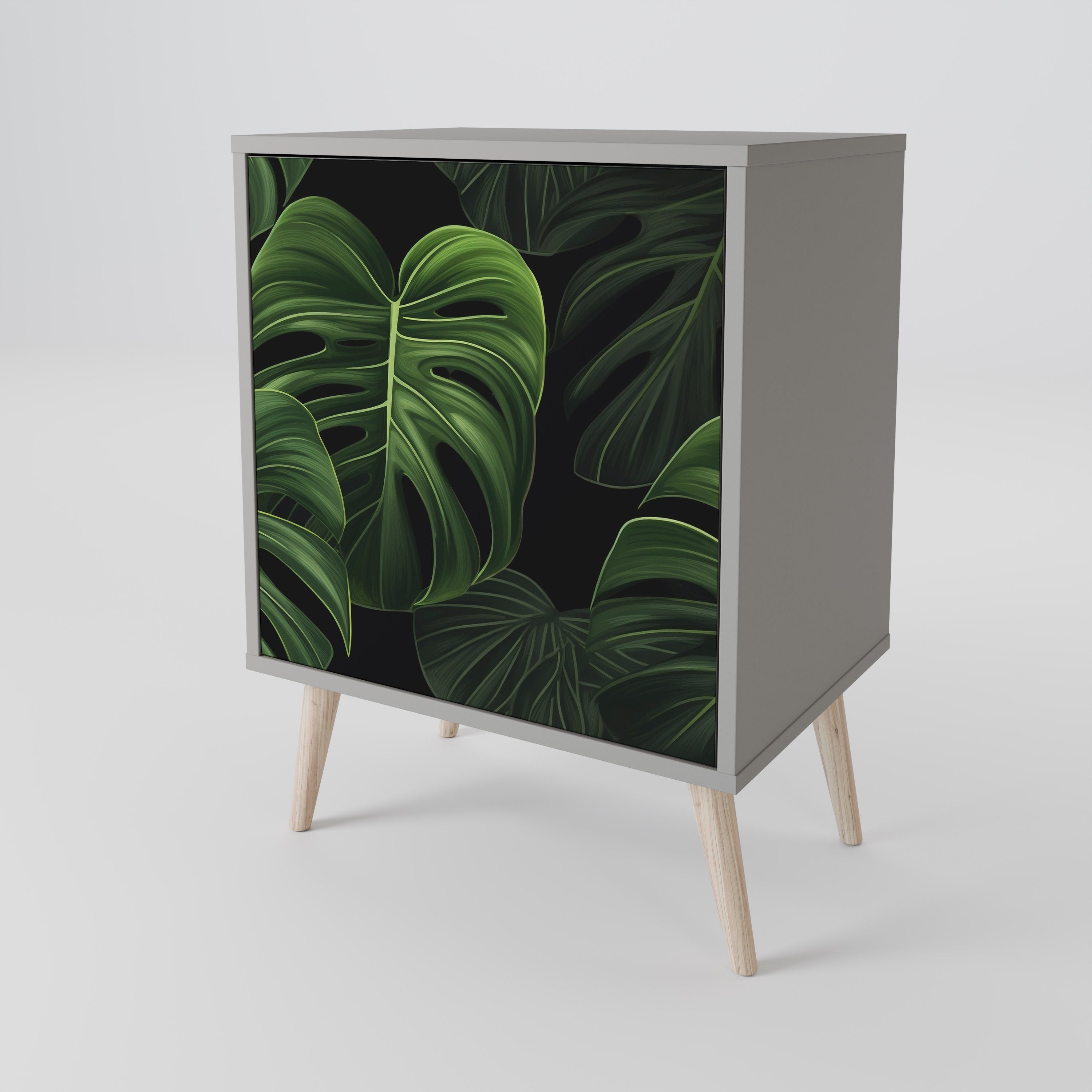 INFINITE MONSTERA Komoda 1-drzwiowa korpus Szary