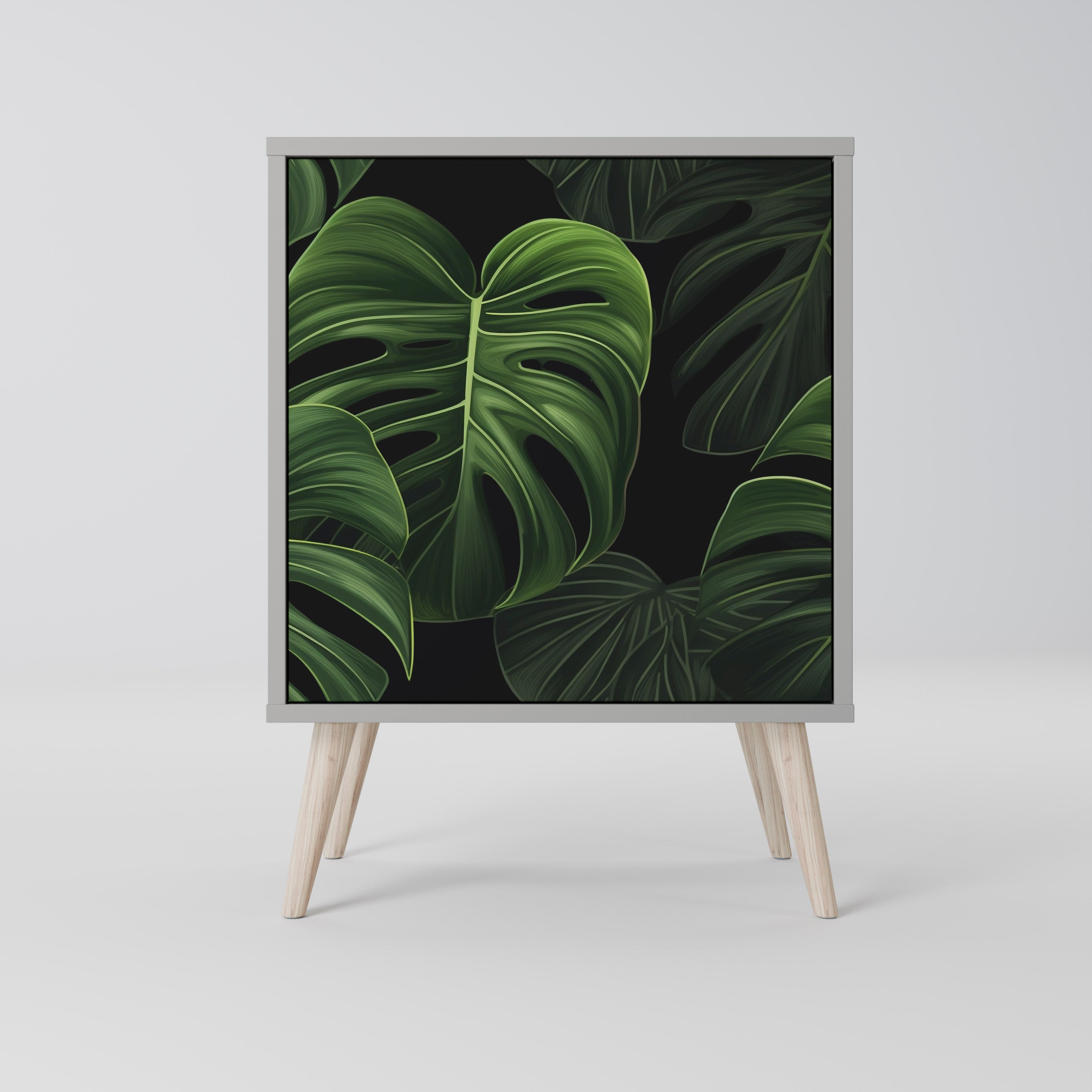INFINITE MONSTERA Komoda 1-drzwiowa korpus Szary