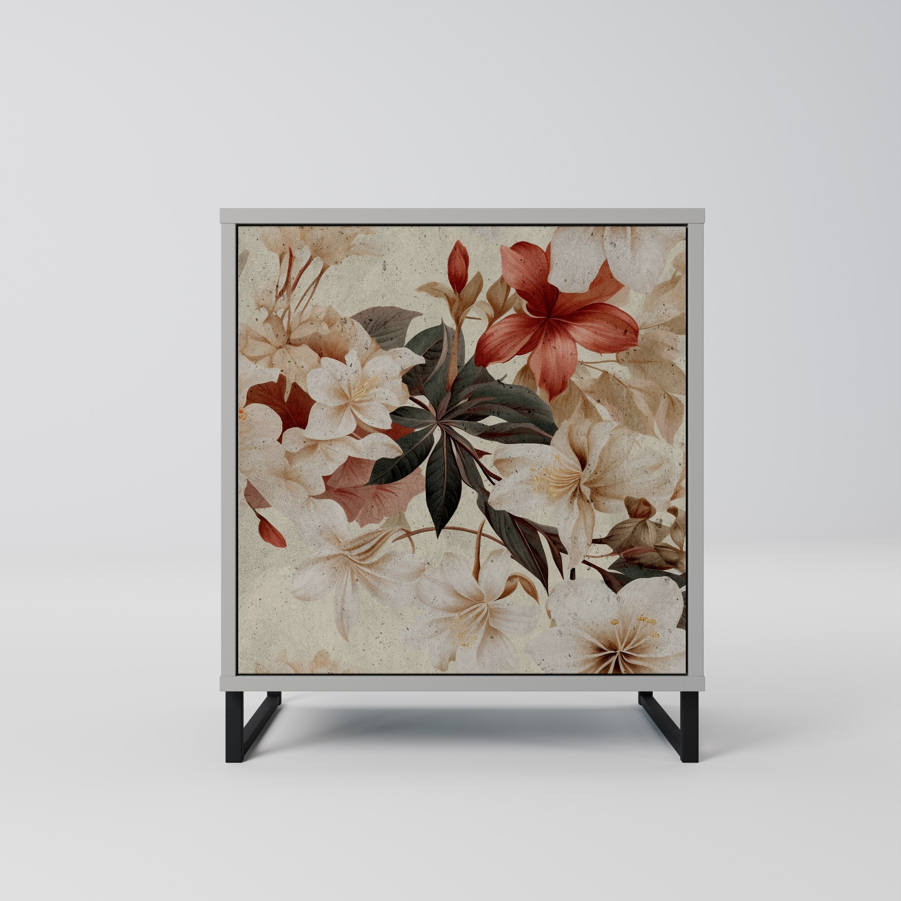 PETAL HARMONY Komoda 1-drzwiowa korpus Szary