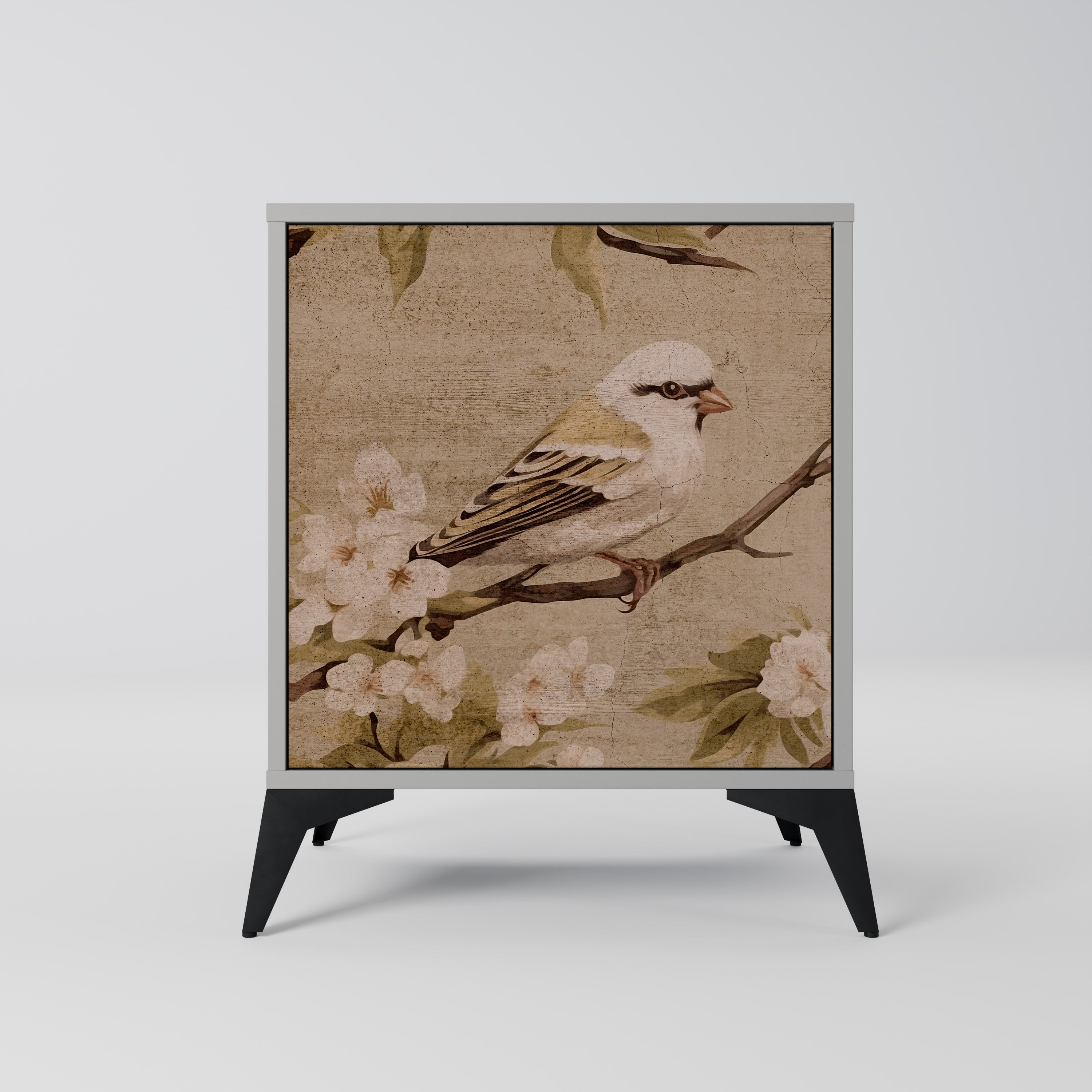 PETAL DISTINGUISH Komoda 1-drzwiowa korpus Szary