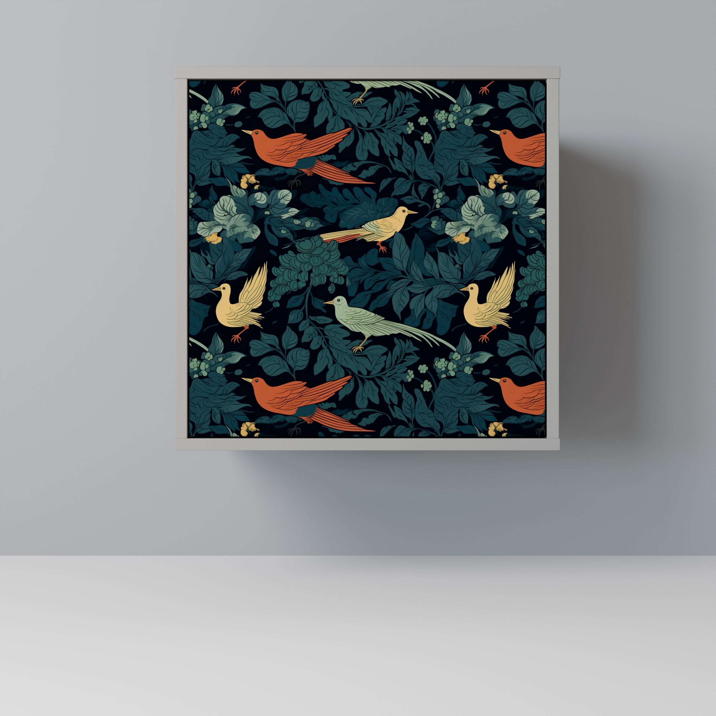 FOWL ORNAMENT Komoda 1-drzwiowa korpus Szary