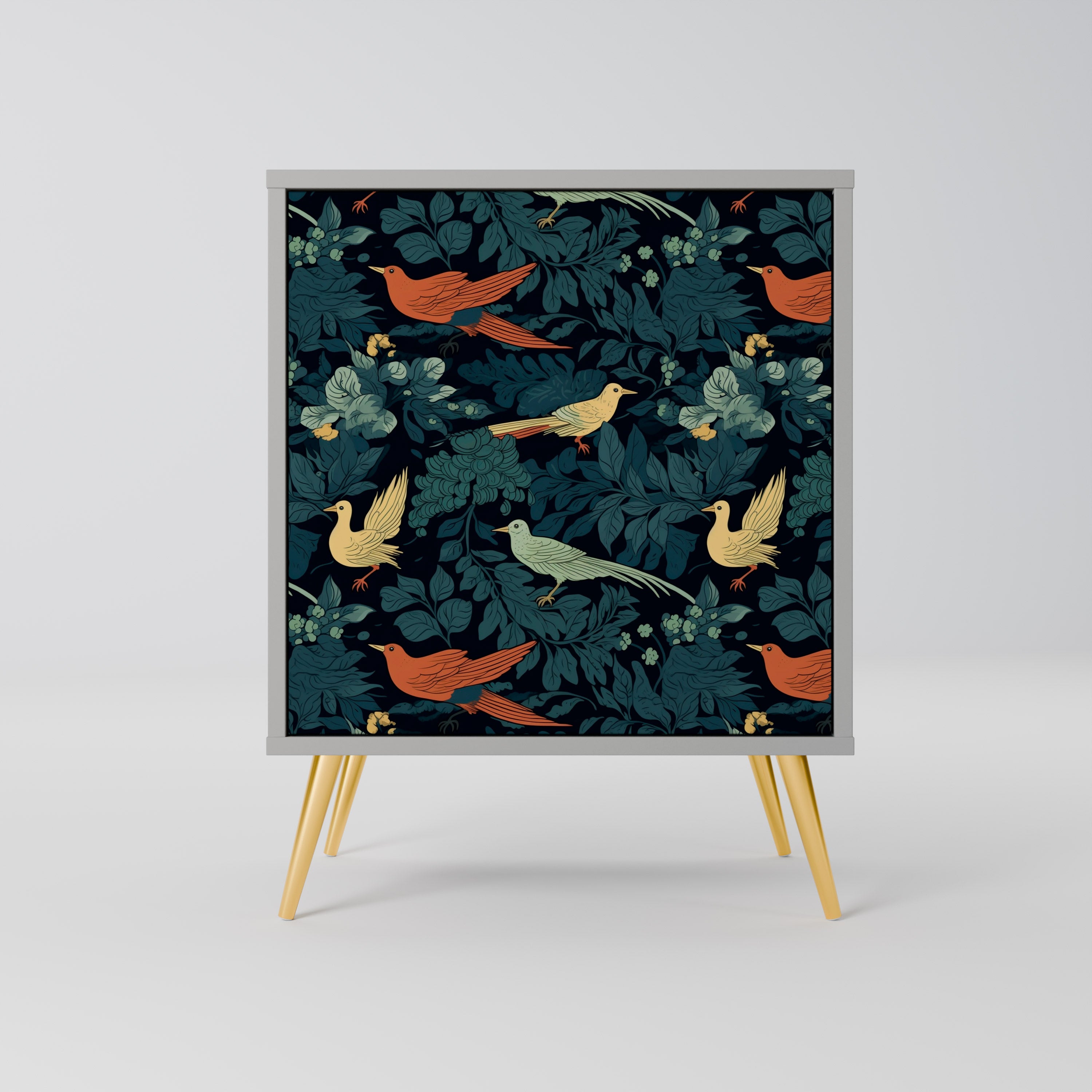 FOWL ORNAMENT Komoda 1-drzwiowa korpus Szary