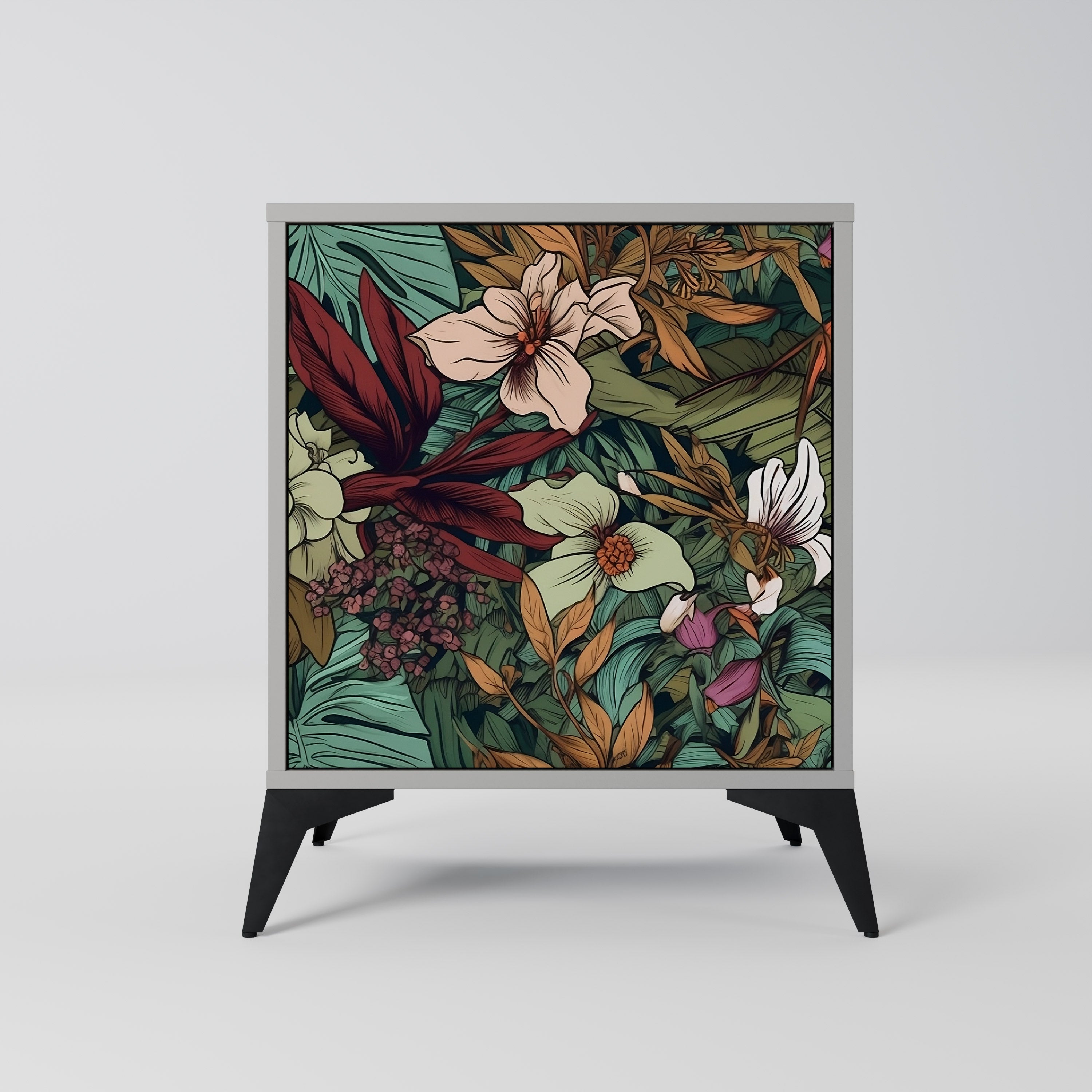 BOTANICAL EMERGENCE Komoda 1-drzwiowa korpus Szary