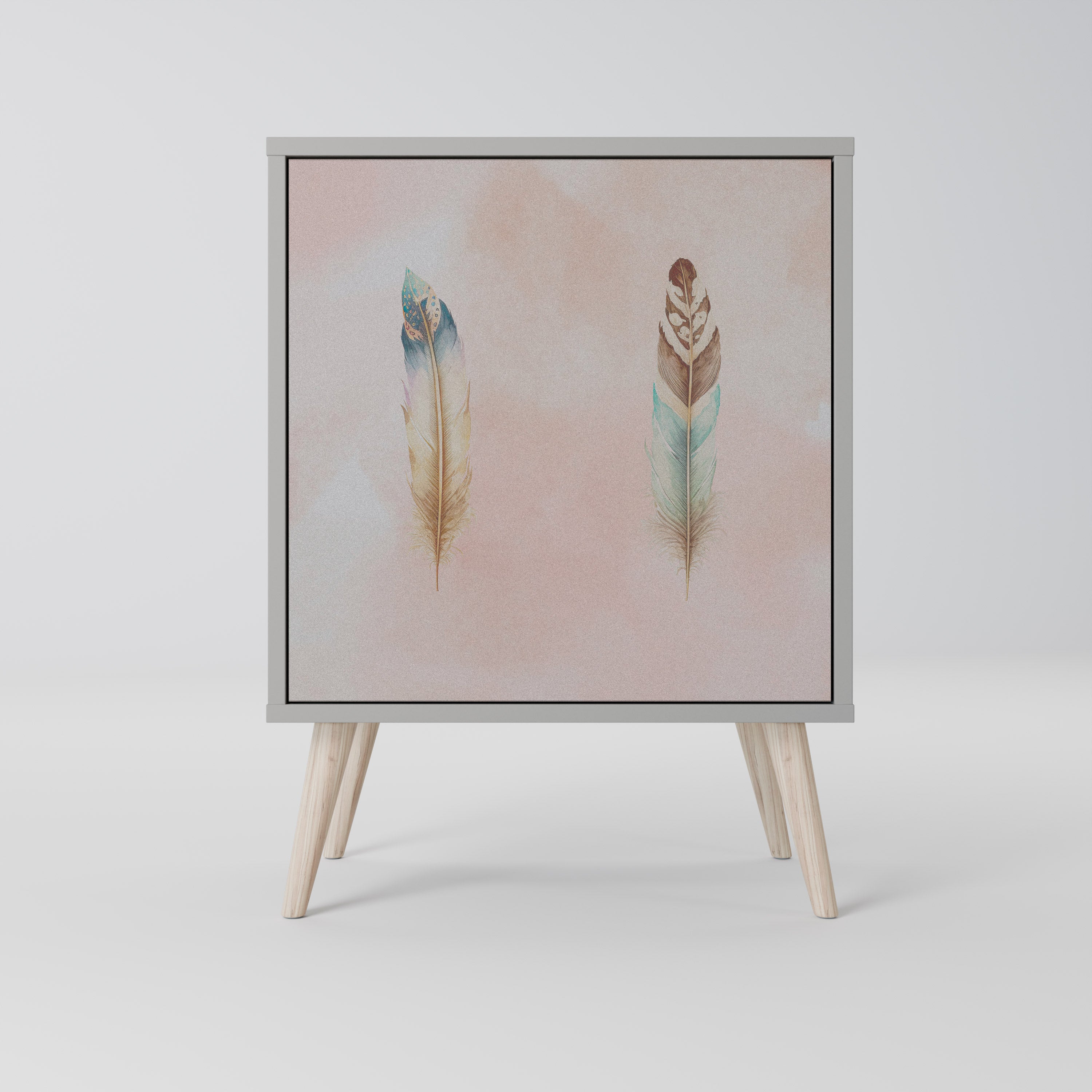 THE DELIQUESCE Komoda 1-drzwiowa korpus Szary