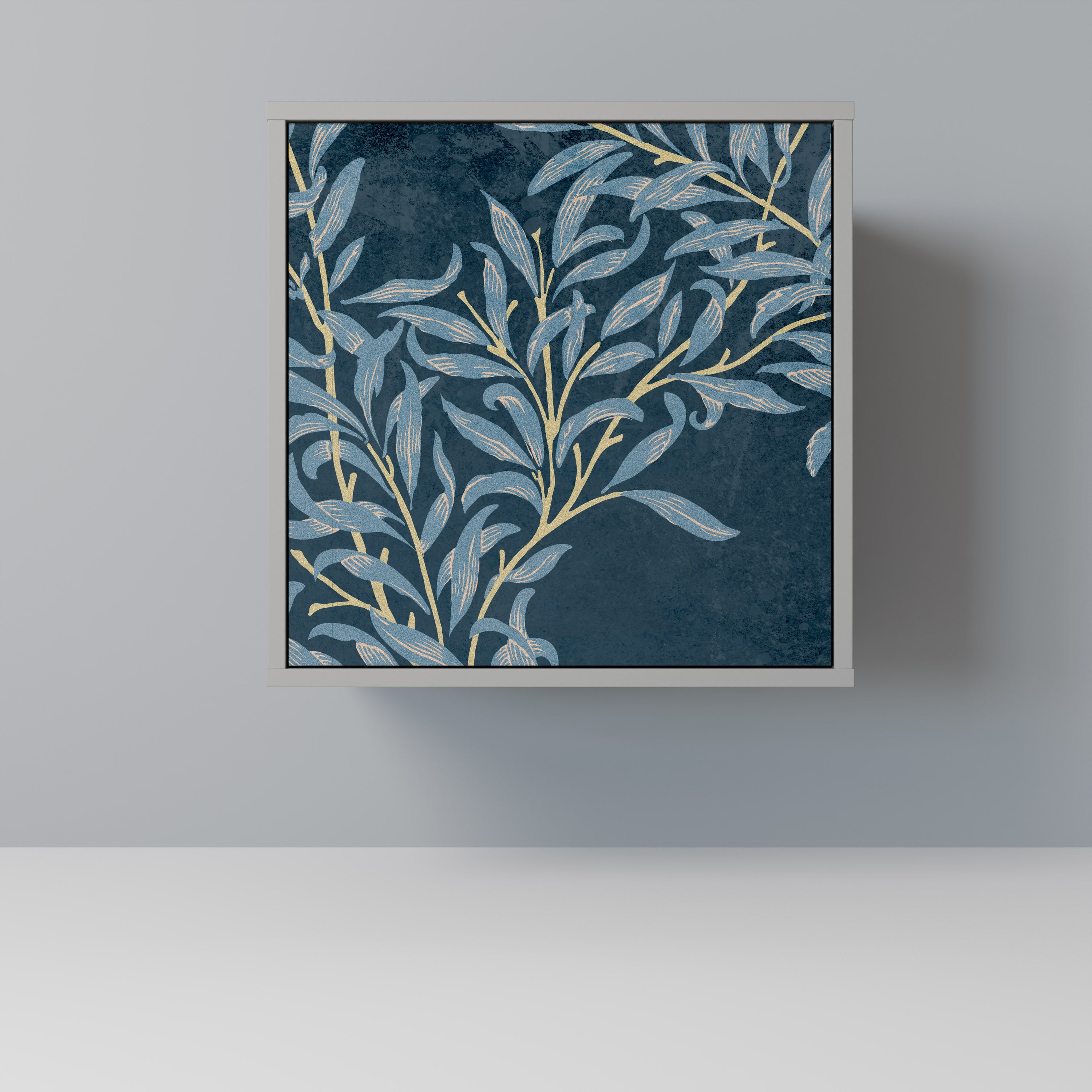 BLUE LEAVES Komoda 1-drzwiowa korpus Szary